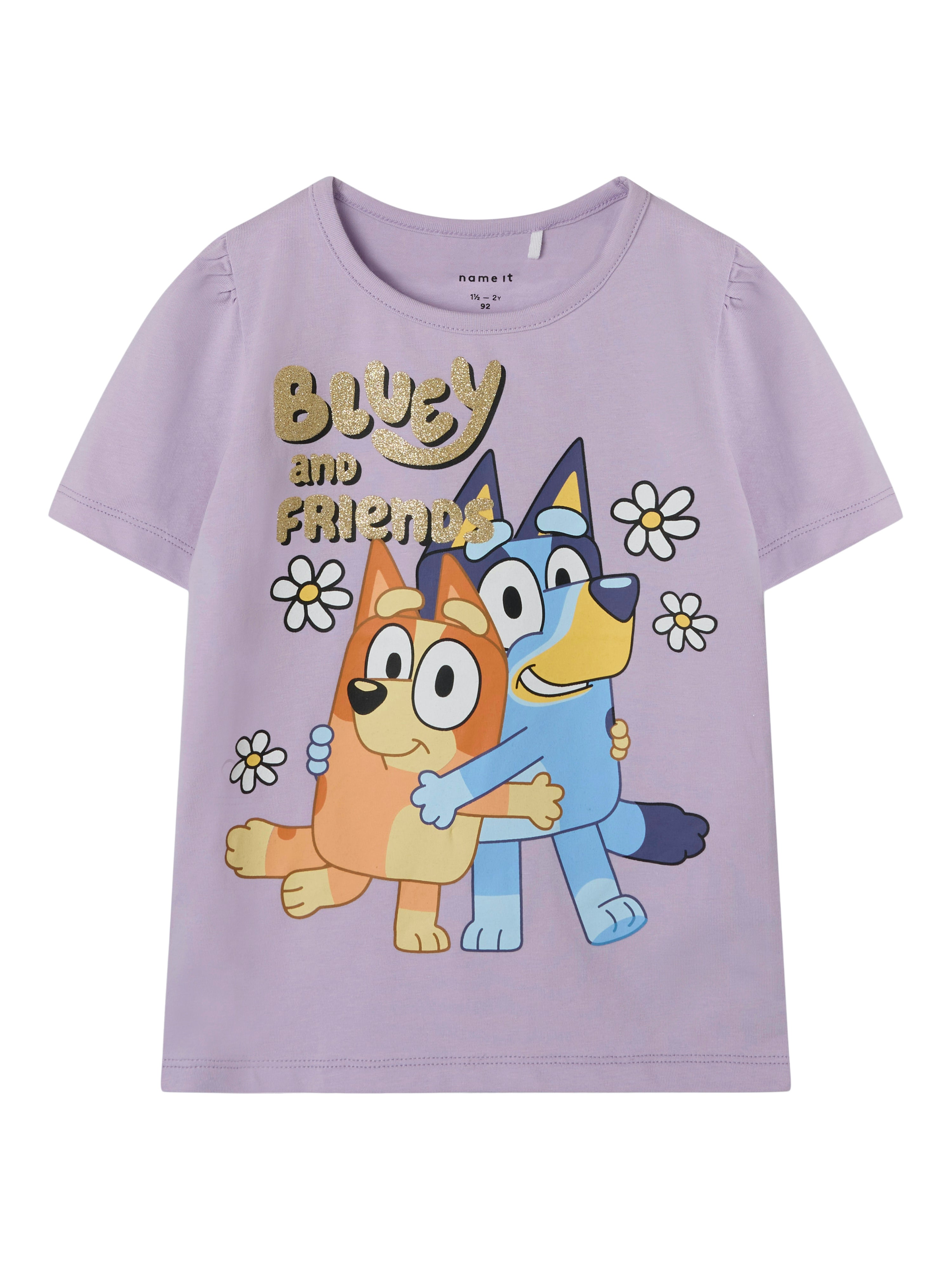 Name It Fara T-shirt med Bluey Print i Orchid Bloom