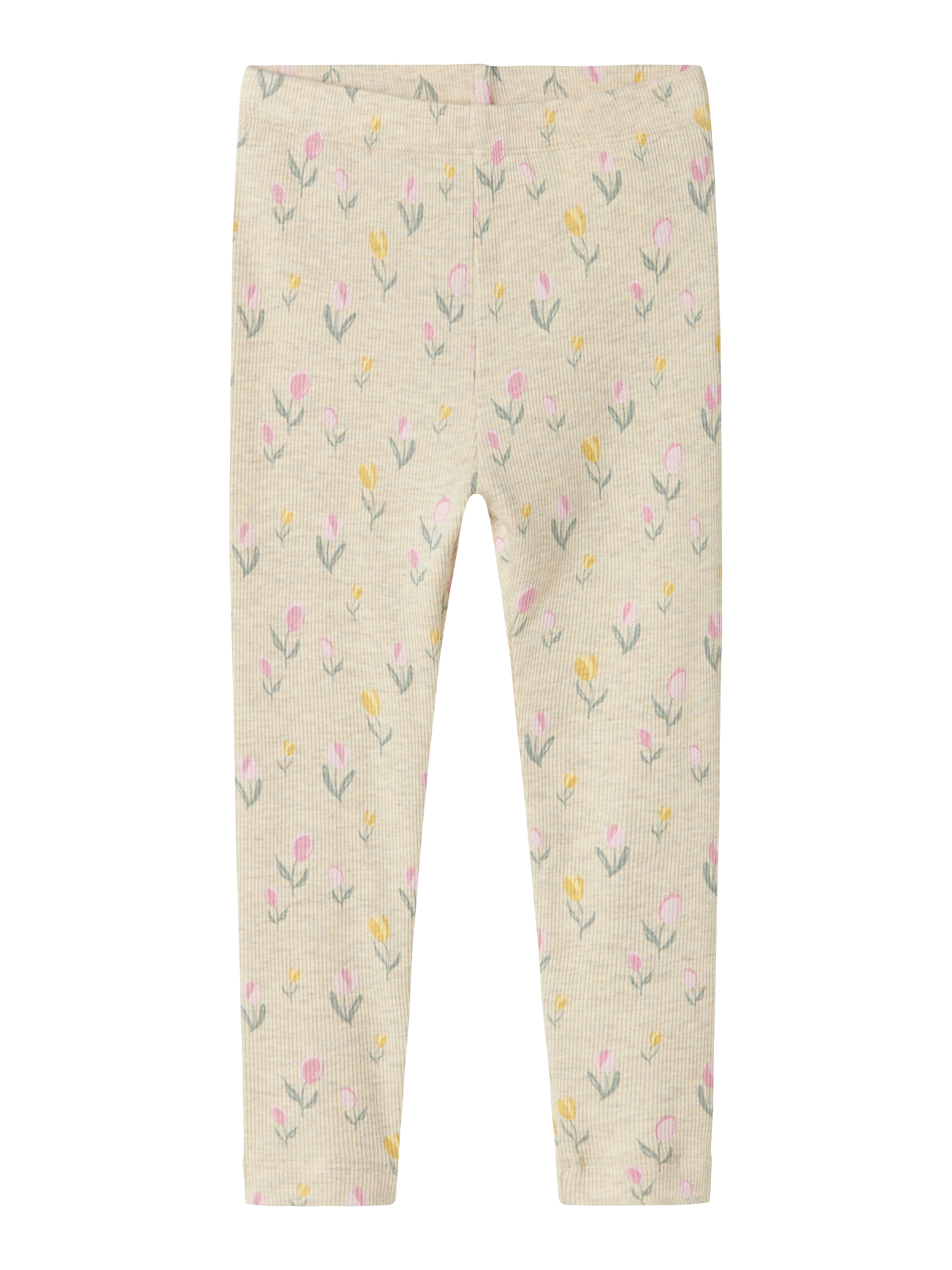 Farverige Blomster Leggings til Piger - Peyote Melange