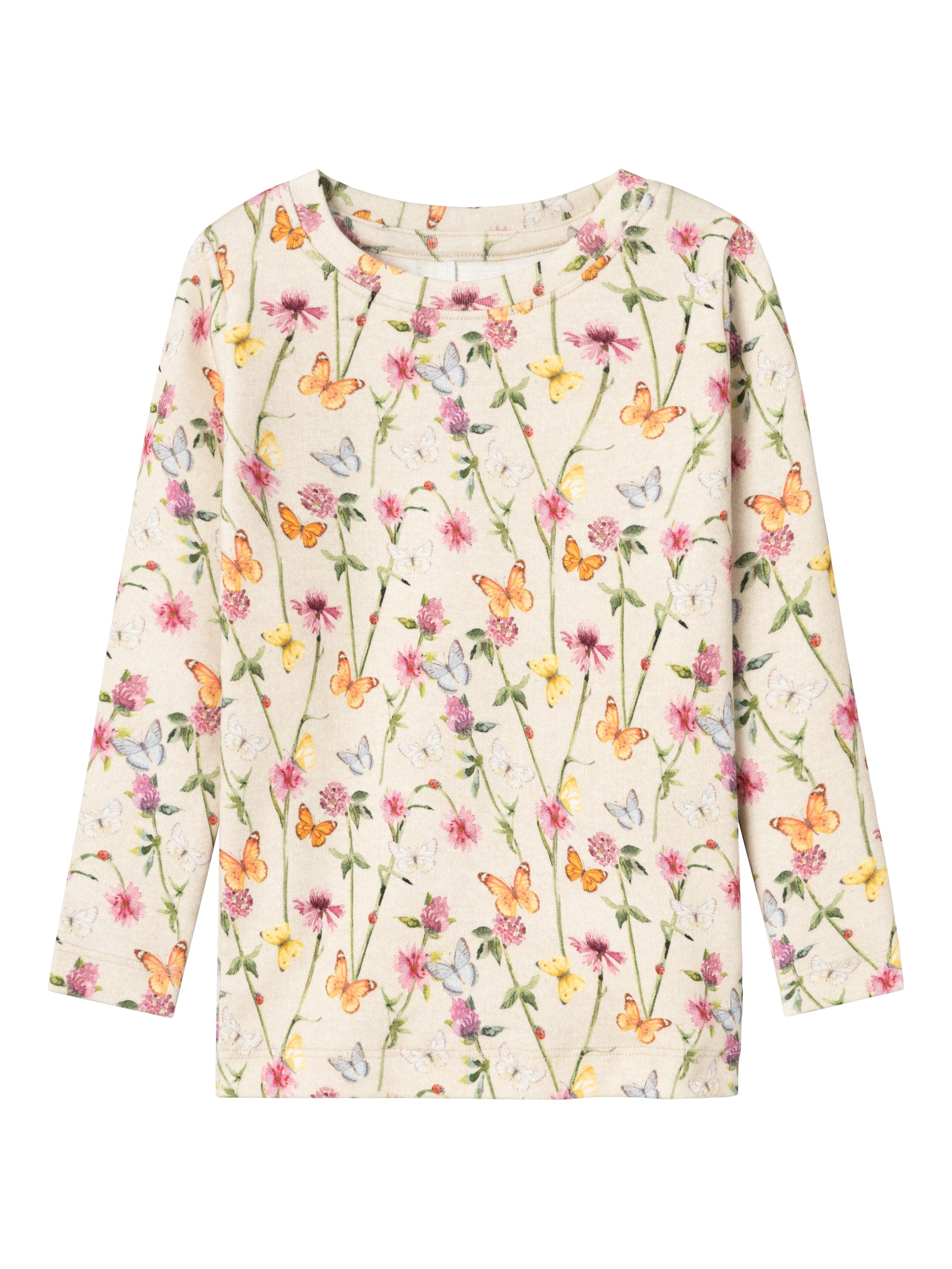 Name It Folia Bluse – Peyote Melange med Sødt Print til Børn