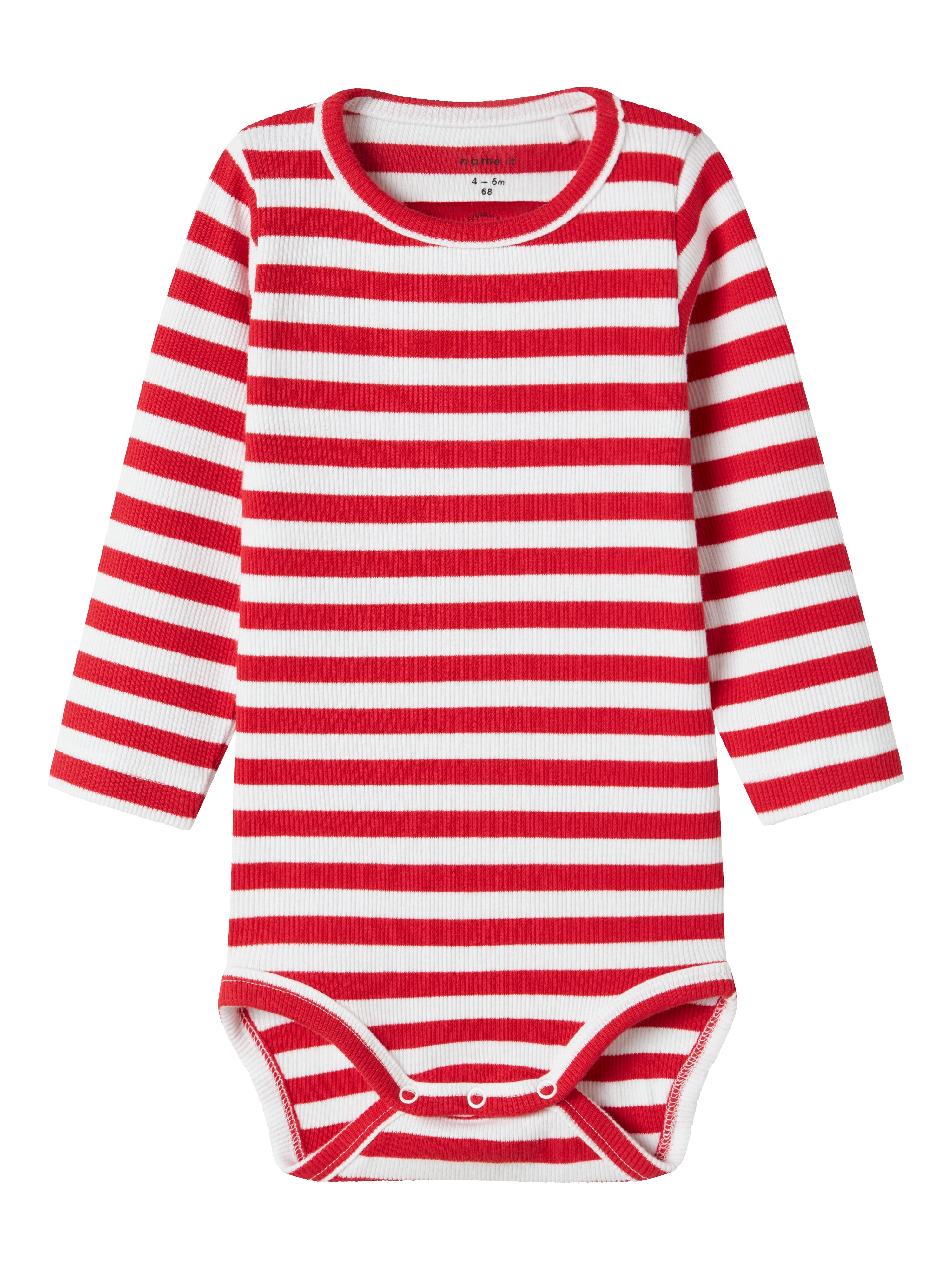 Name It Folisa Body – Lys Hvid & Kinesisk Rød – Udsalg!