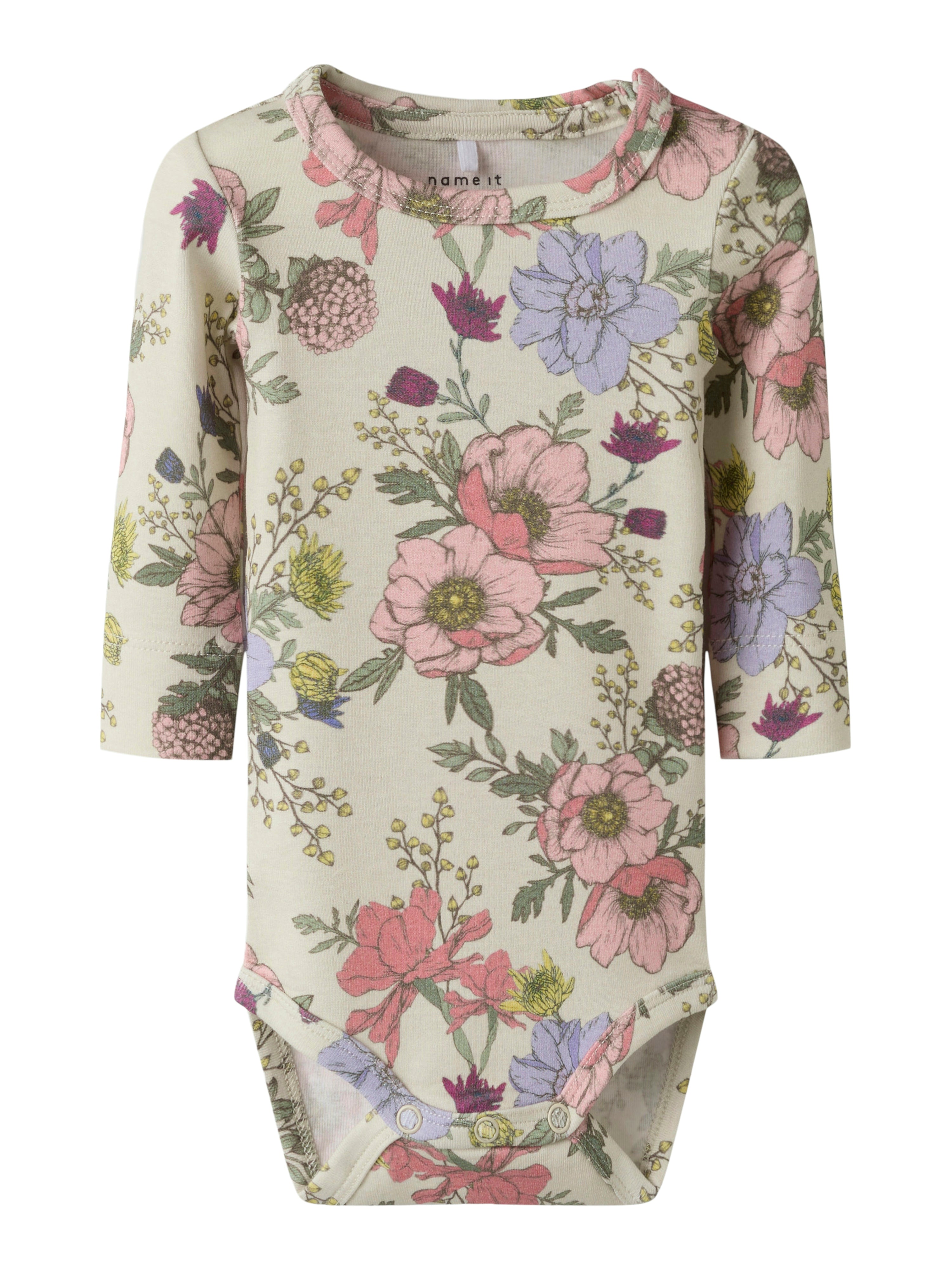 Name It Fridolina Body – Sommer Sand med Blomsterprint