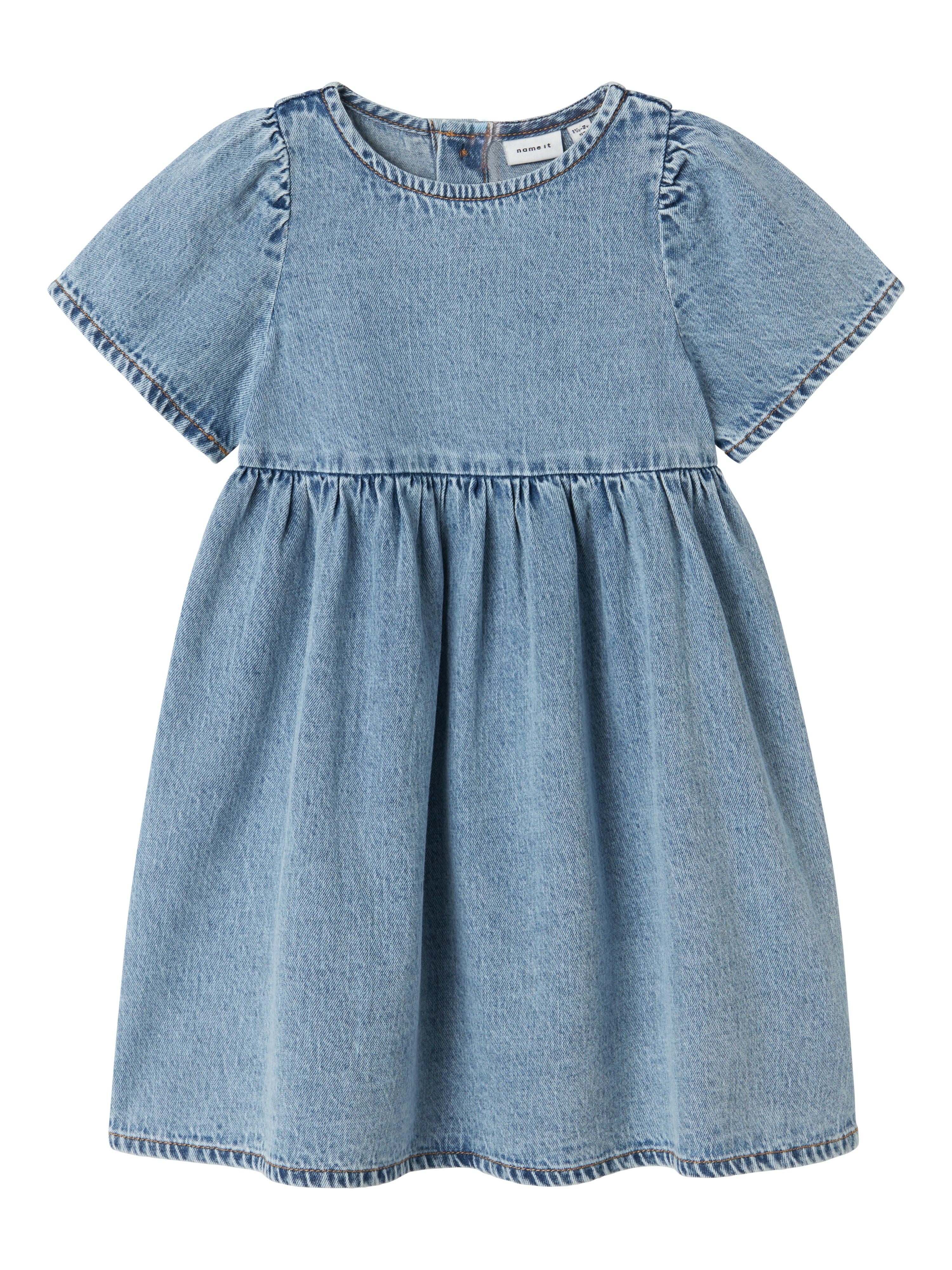 Name It Gemma Løs Denimkjole – Mørkeblå Sommerstil Tilbud