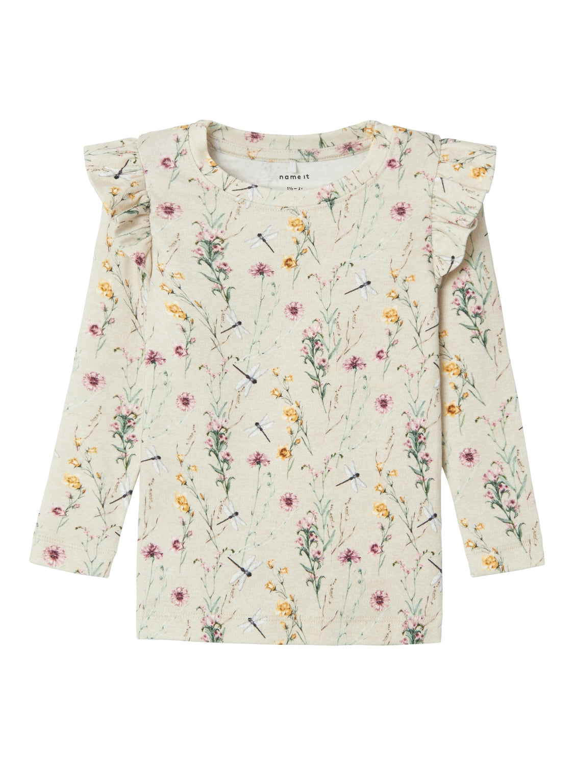 Name It Hanina Bluse - Peyote Melange med Blomsterprint