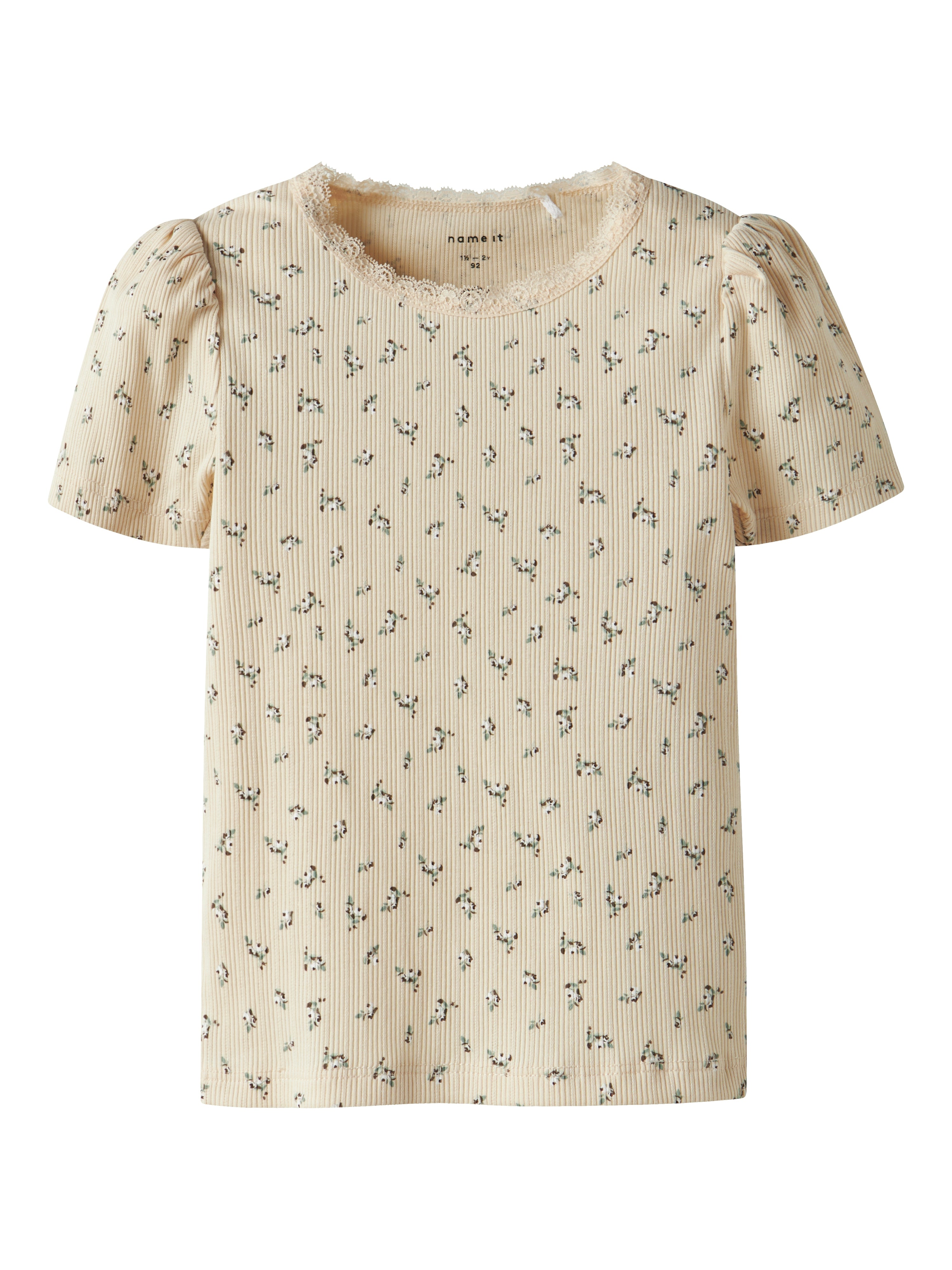 Name It Hoise Slim Top - Solkyssede Farver & Print