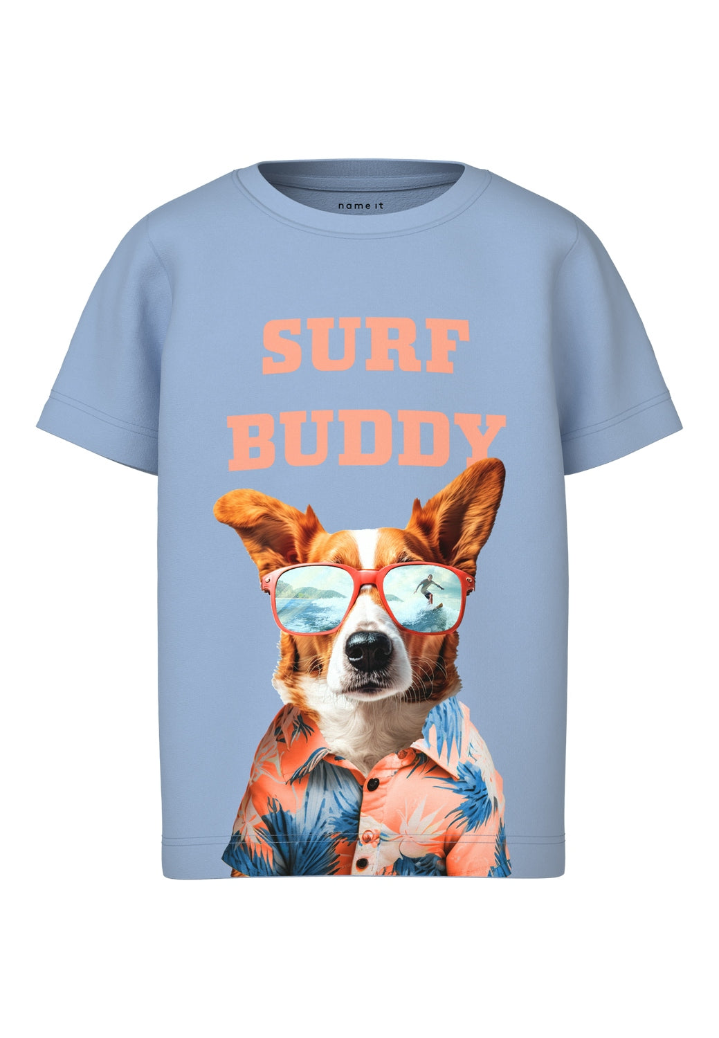 Name It Holger T-shirt – Surf Buddy i Chambray Blå