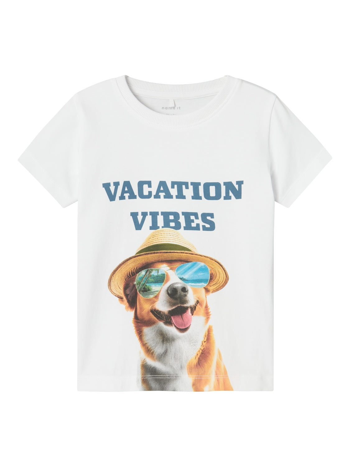 Name It Holger T-shirt – Hvid med Hundemotiv til Børn