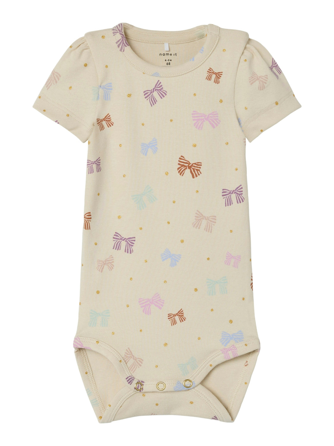 Name It Jannica Body - Birch med glitrende print til børn
