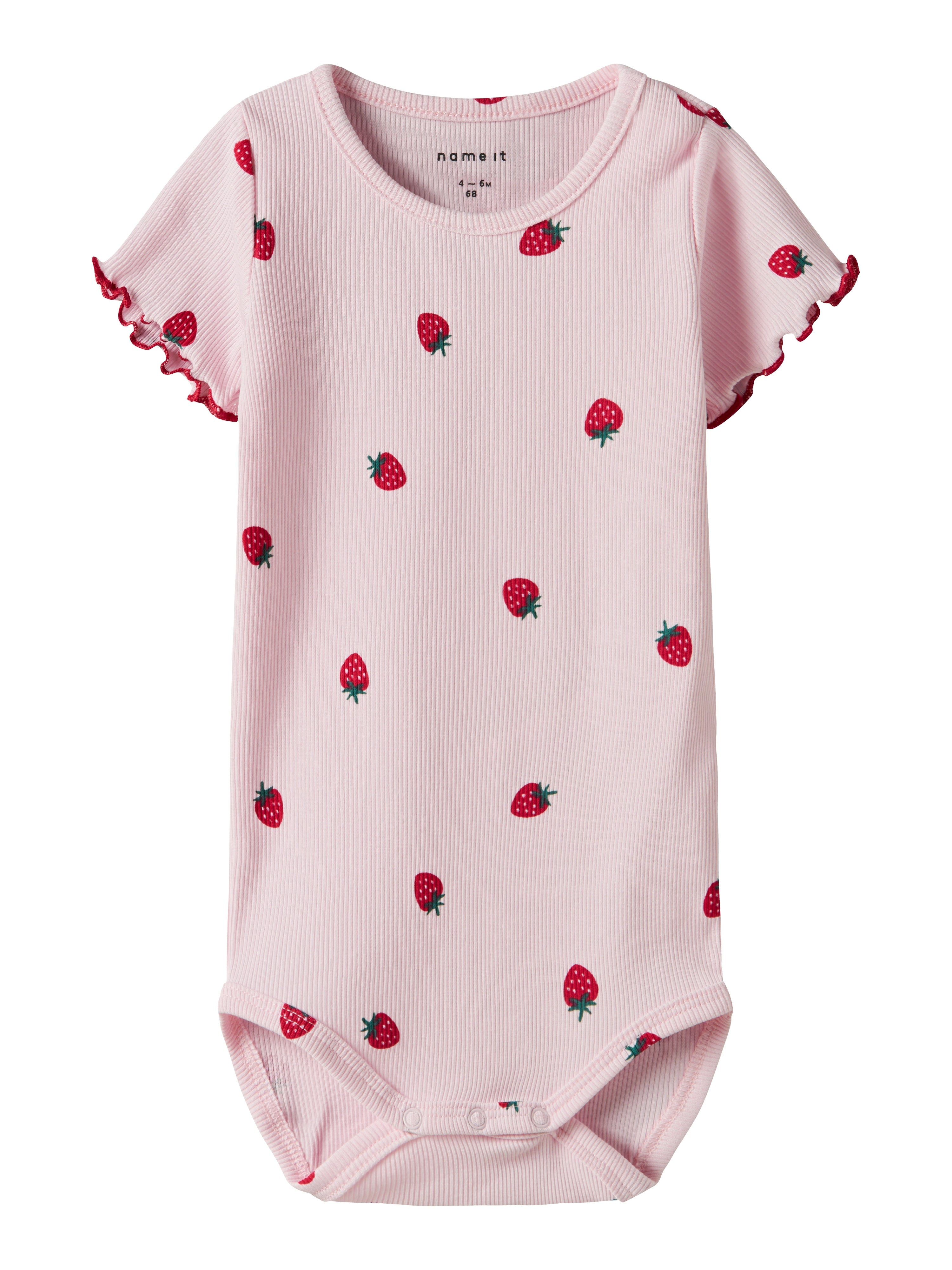 Name It Jillie Body – Ballerina med Sødt Jordbærprint