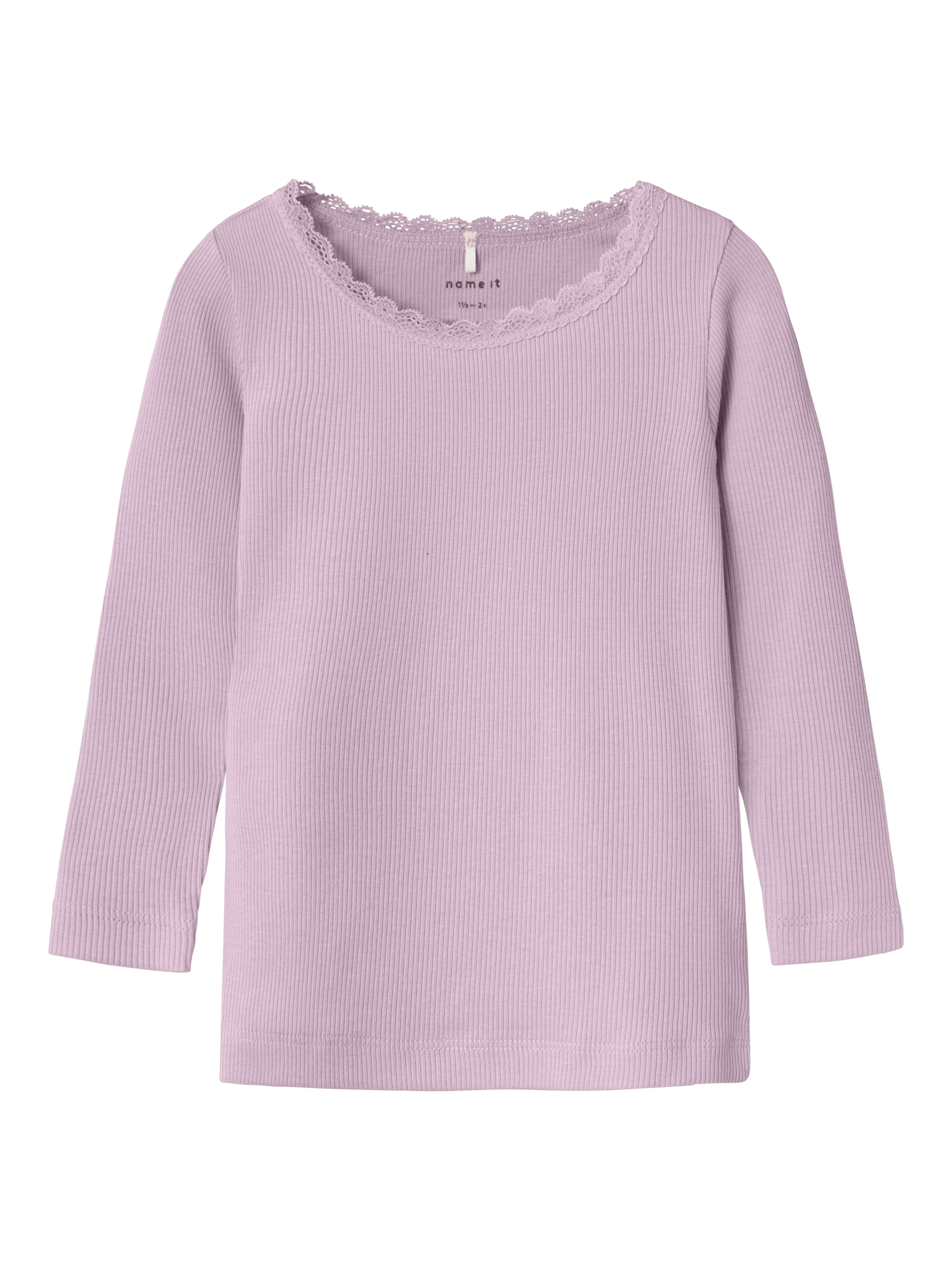 Elegant Bluse med Blondekrave – Winsome Orchid til Børn