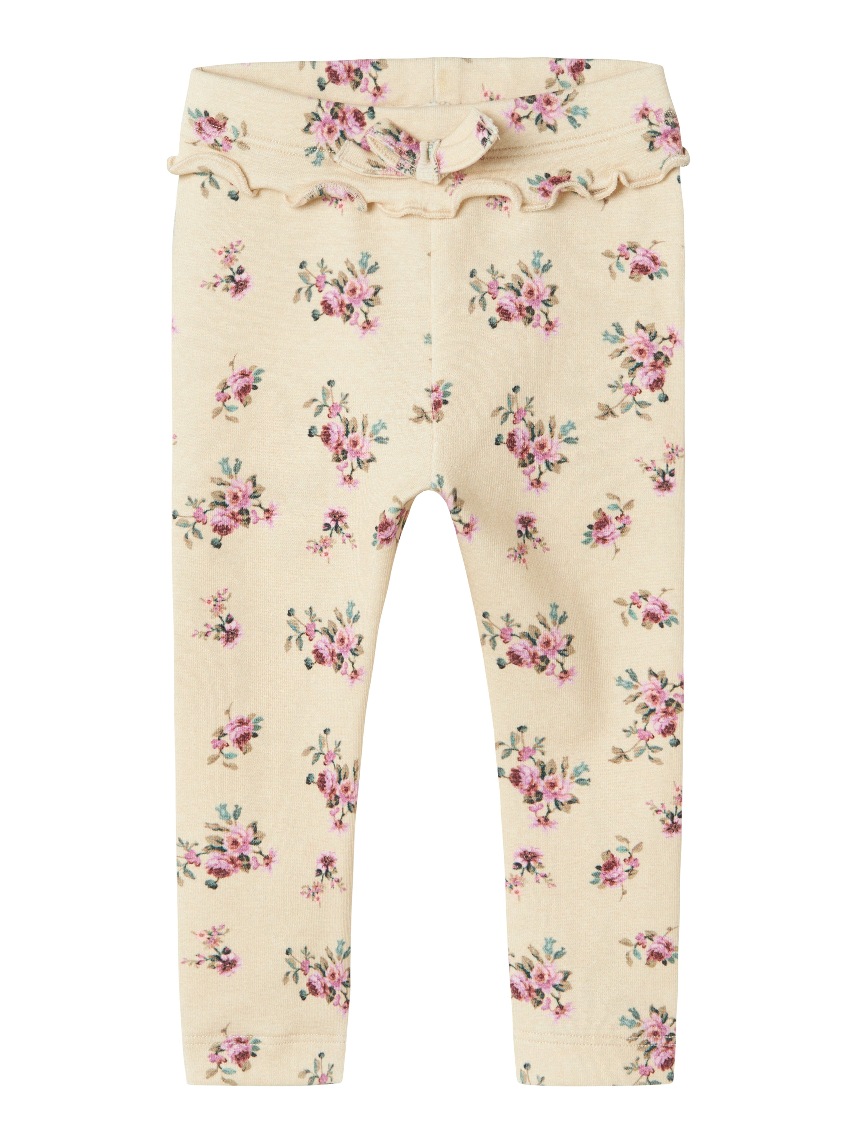 Name It Leggings – Blomsterprint i Sommer Sand til Børn