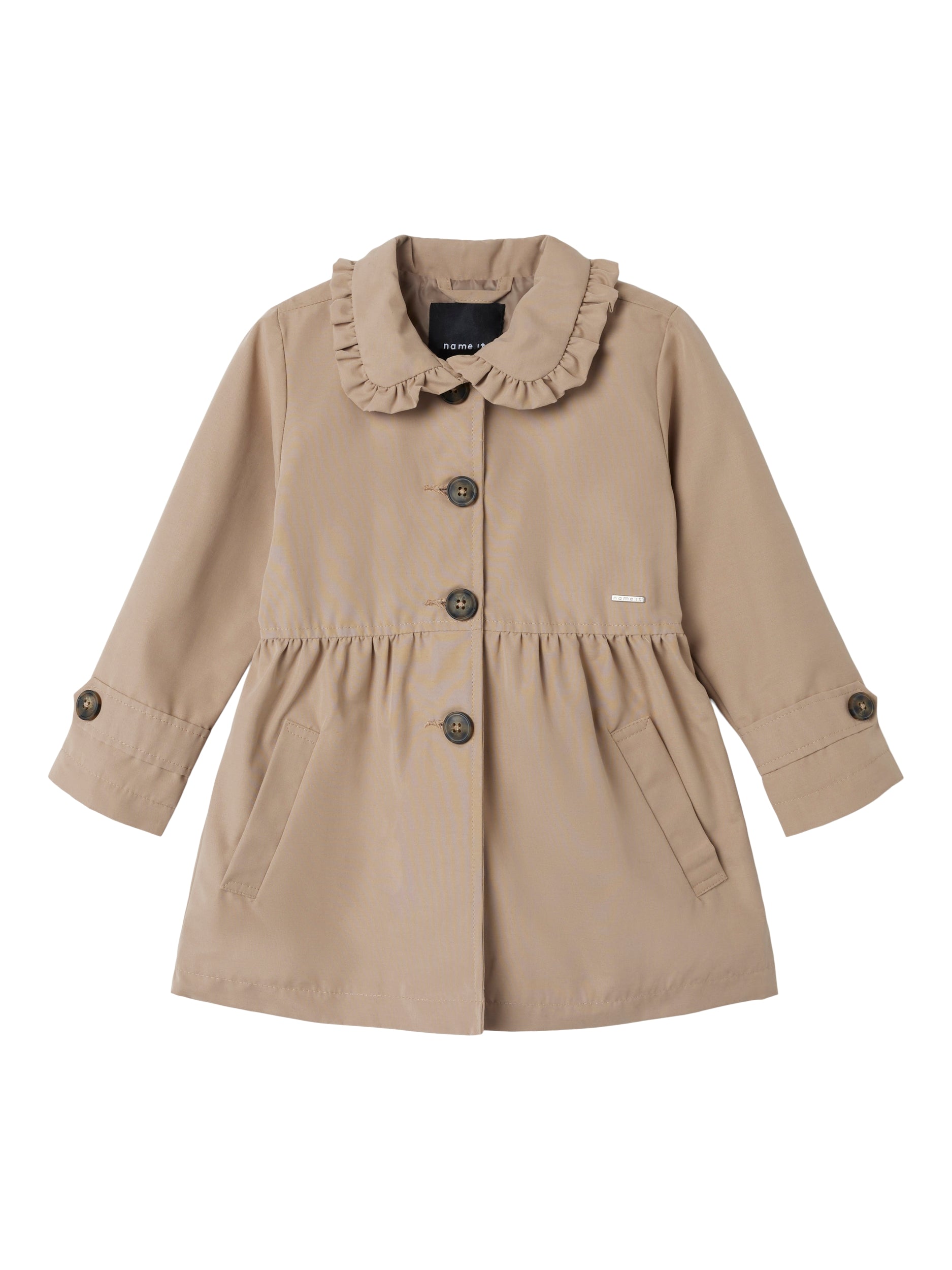 Elegant Lysebrun Trenchcoat til Børn – Stilfuld Must-Have