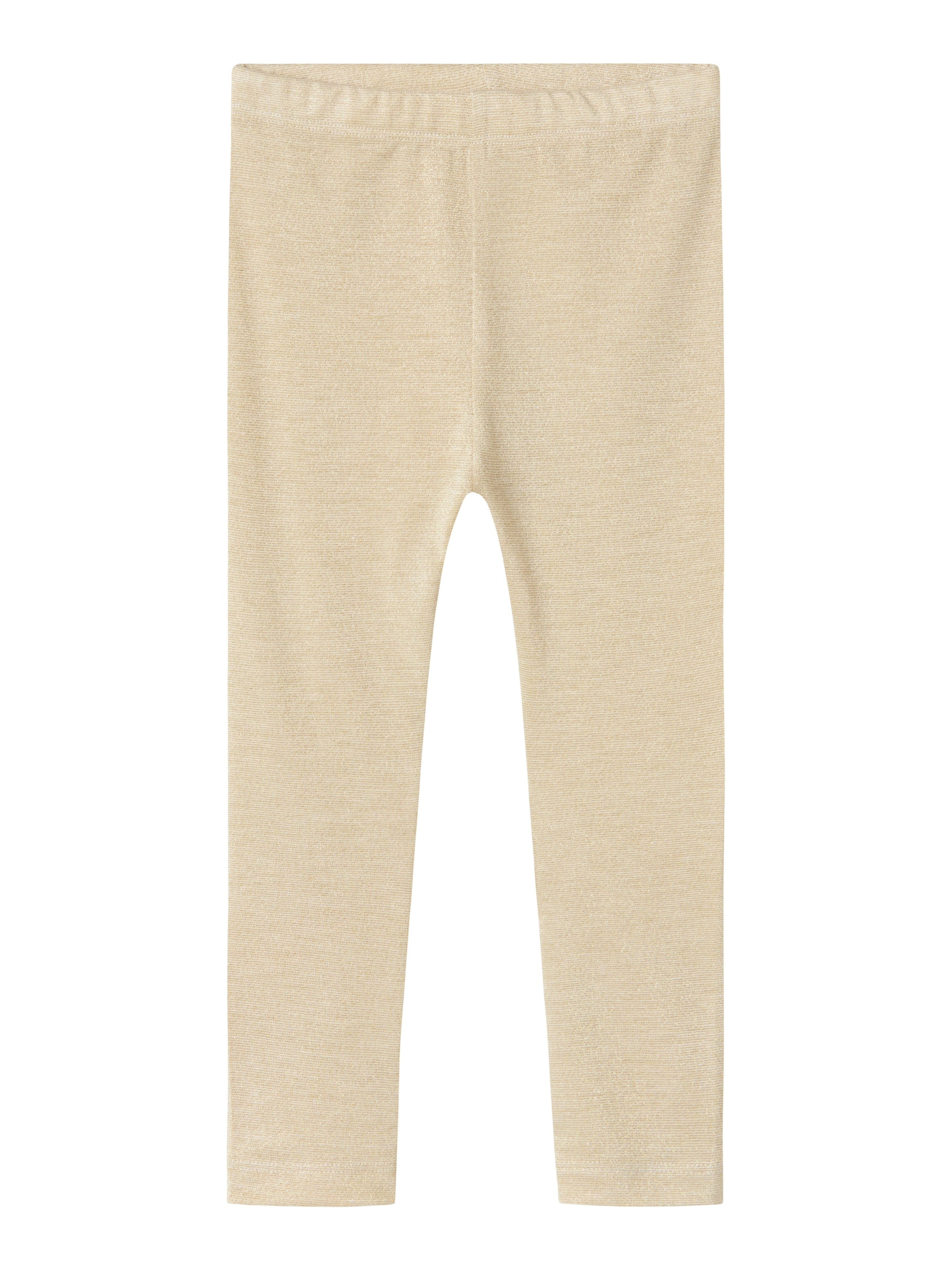 Name It Nanna Leggings – Frosted Almond med Glimmerdetalje