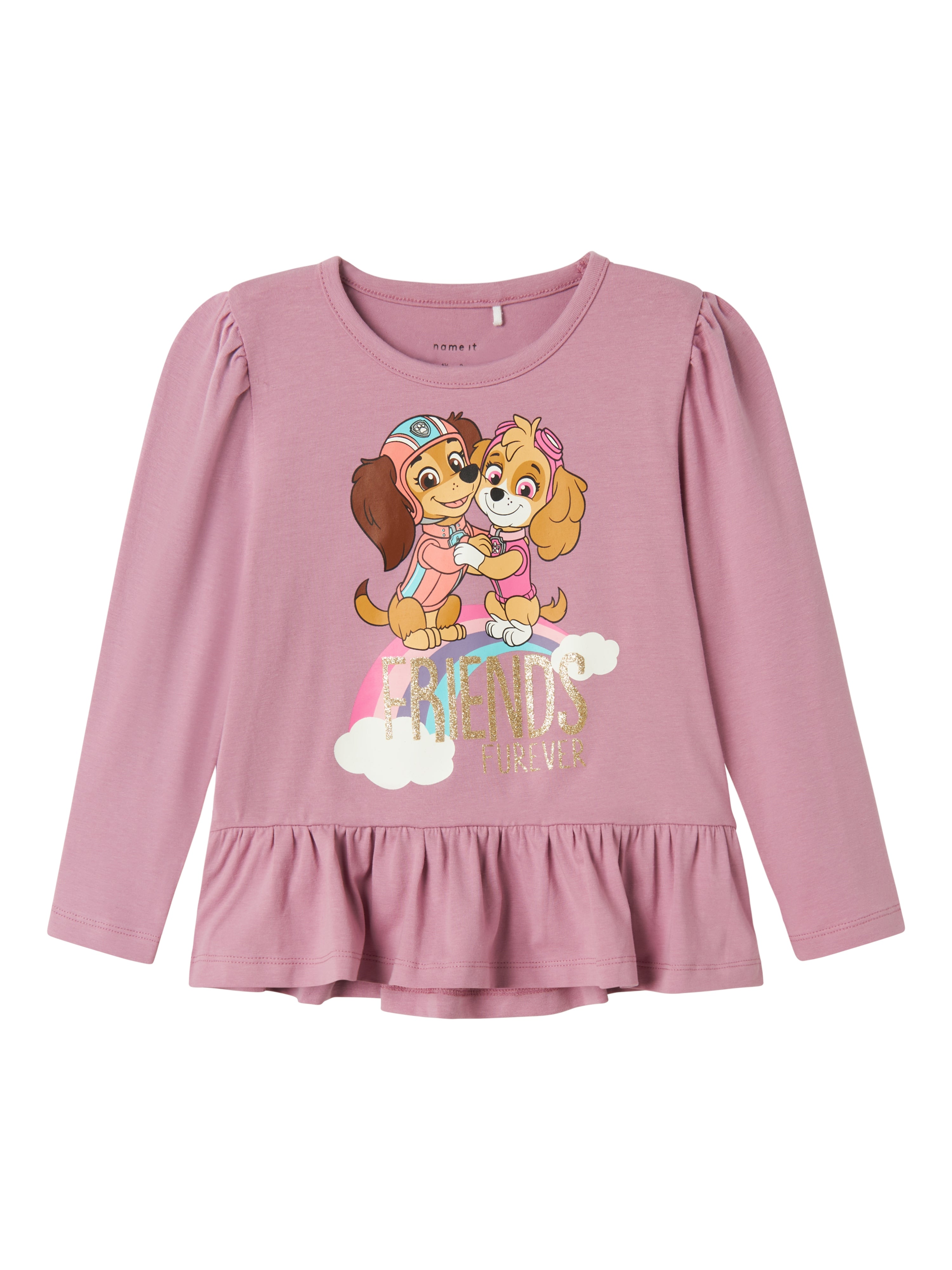 Paw Patrol Bluse til Børn – Mauve Orchid med Glimmerdetaljer