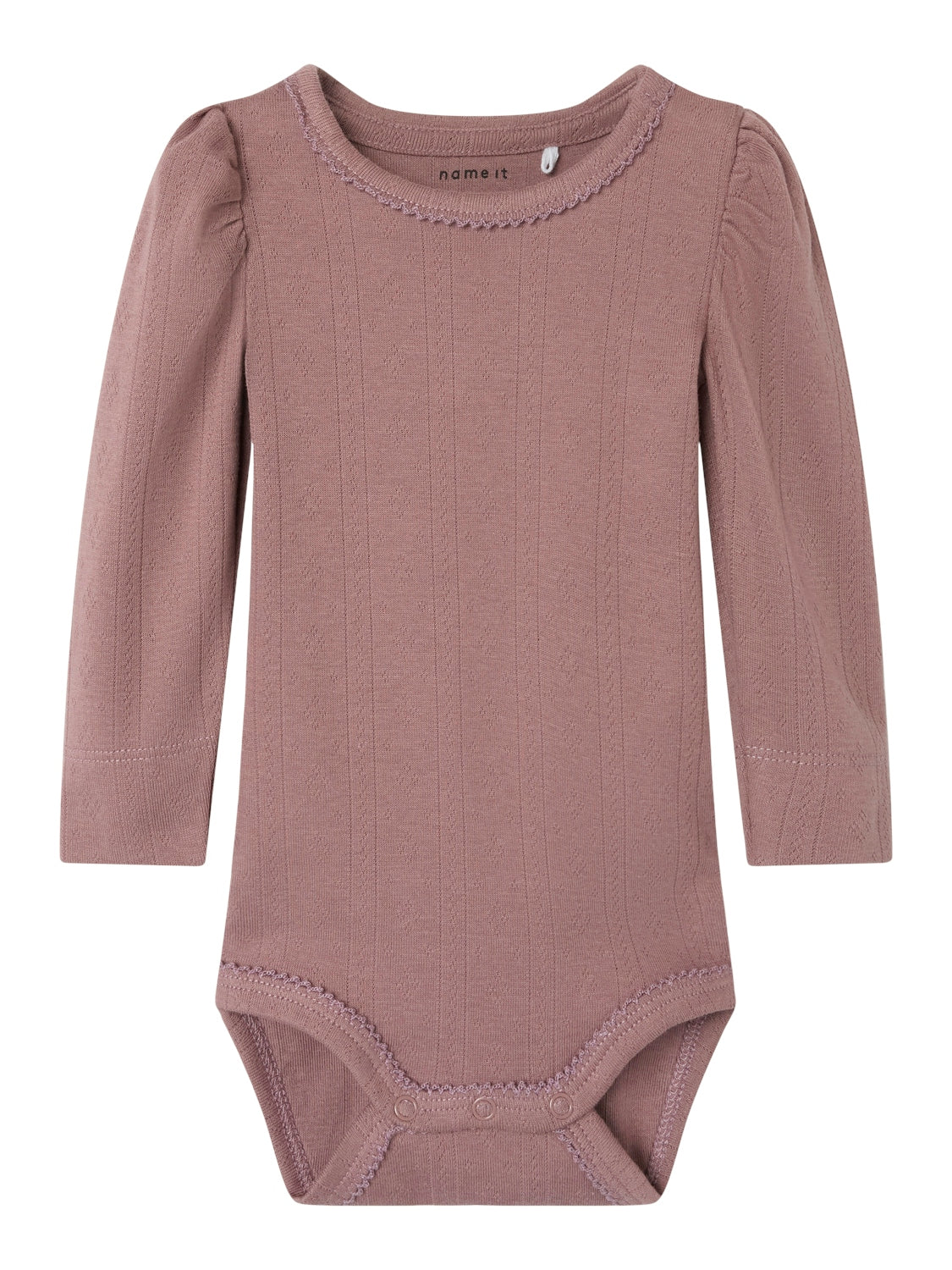 Name It Nigella Body - Twilight Mauve med pufærmer