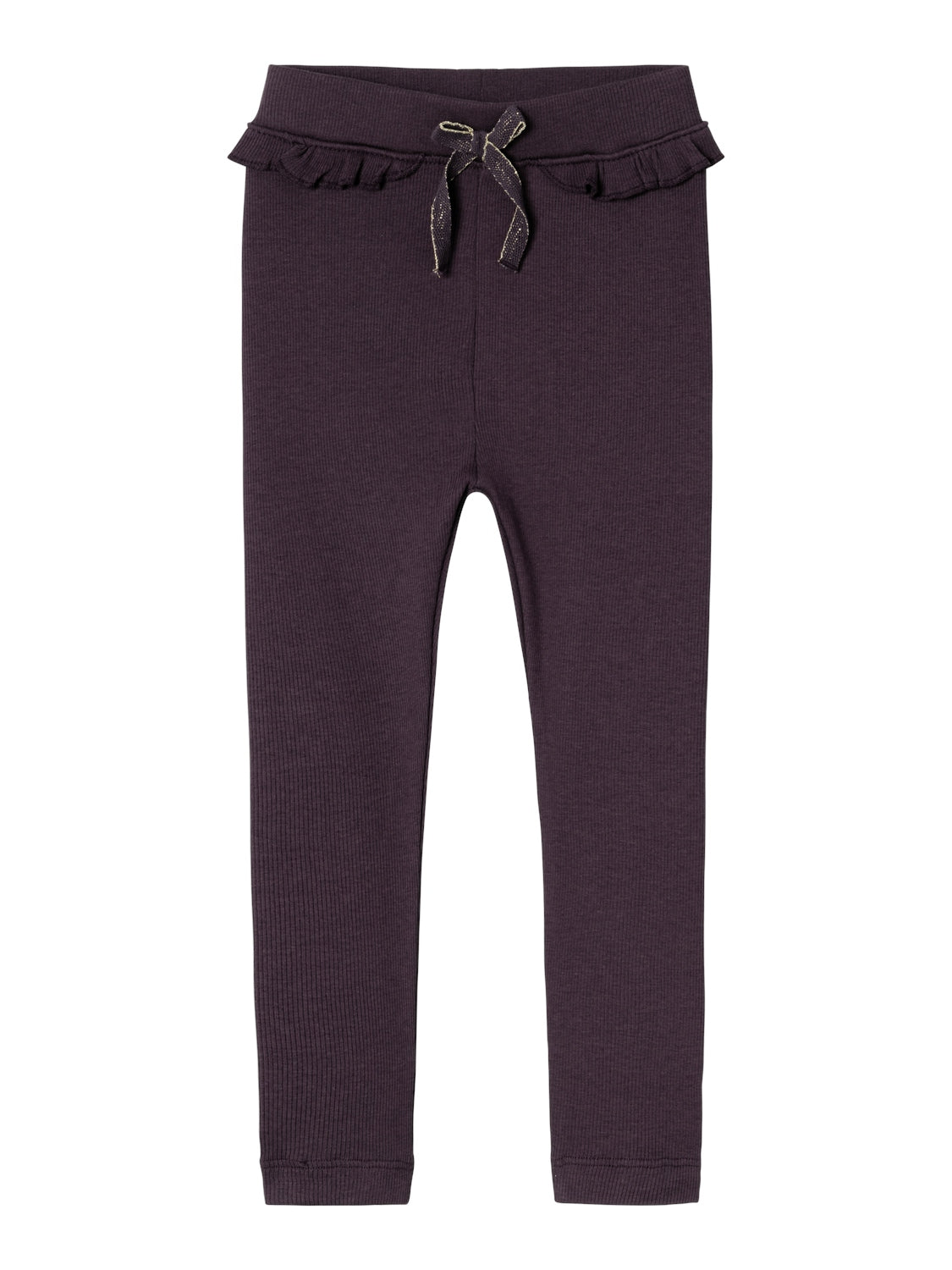 Name It Nilla Leggings – Glitrende i Blomme til Børn
