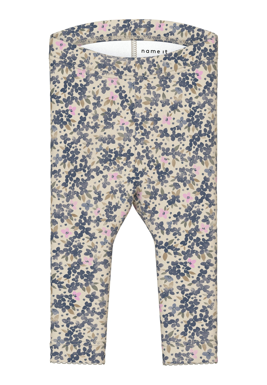 Name It Ninne Leggings – Blomsterprint i Sommer Sand
