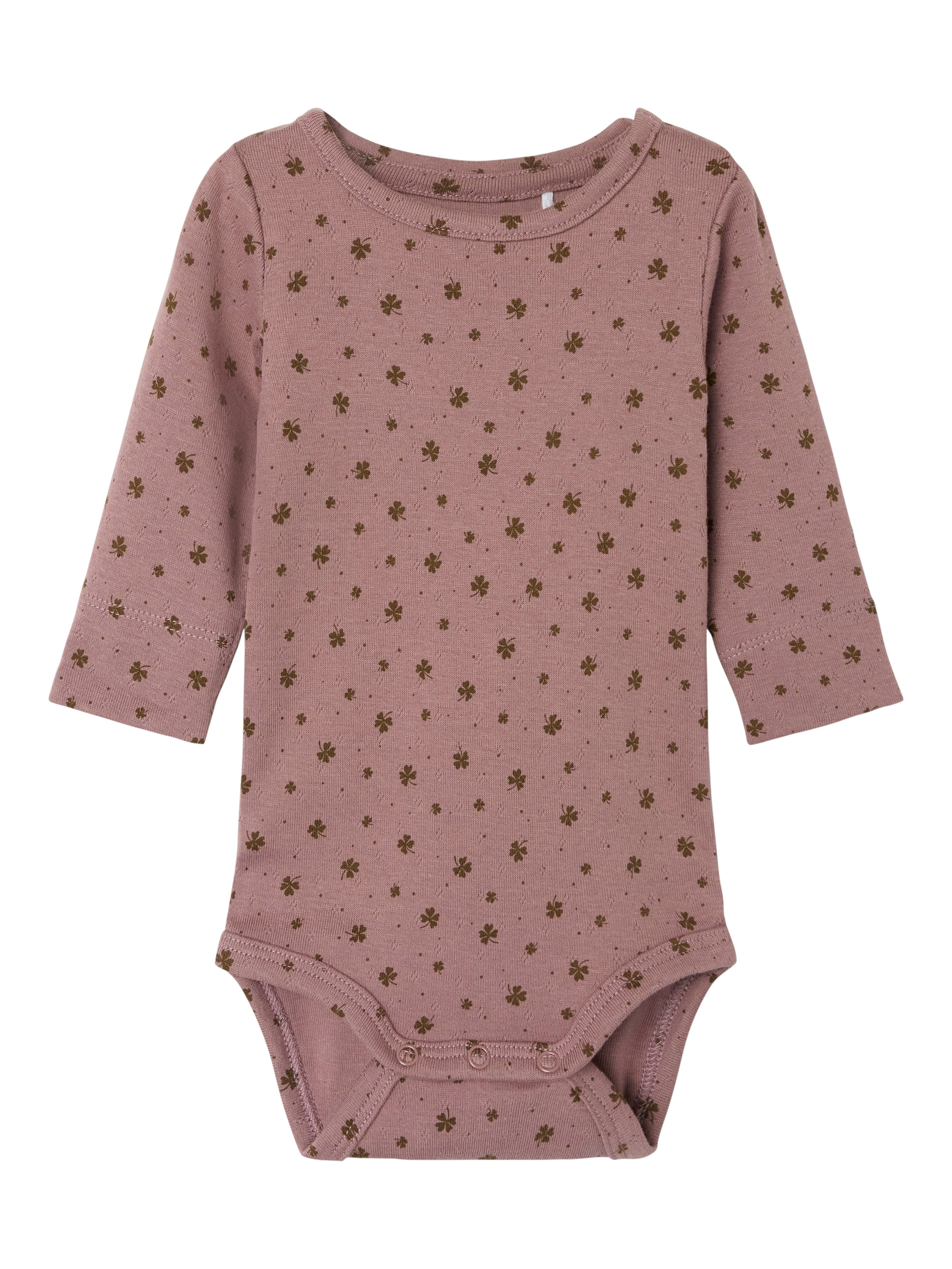 Name It Noella Slim Body - Twilight Mauve med Firkløverprint