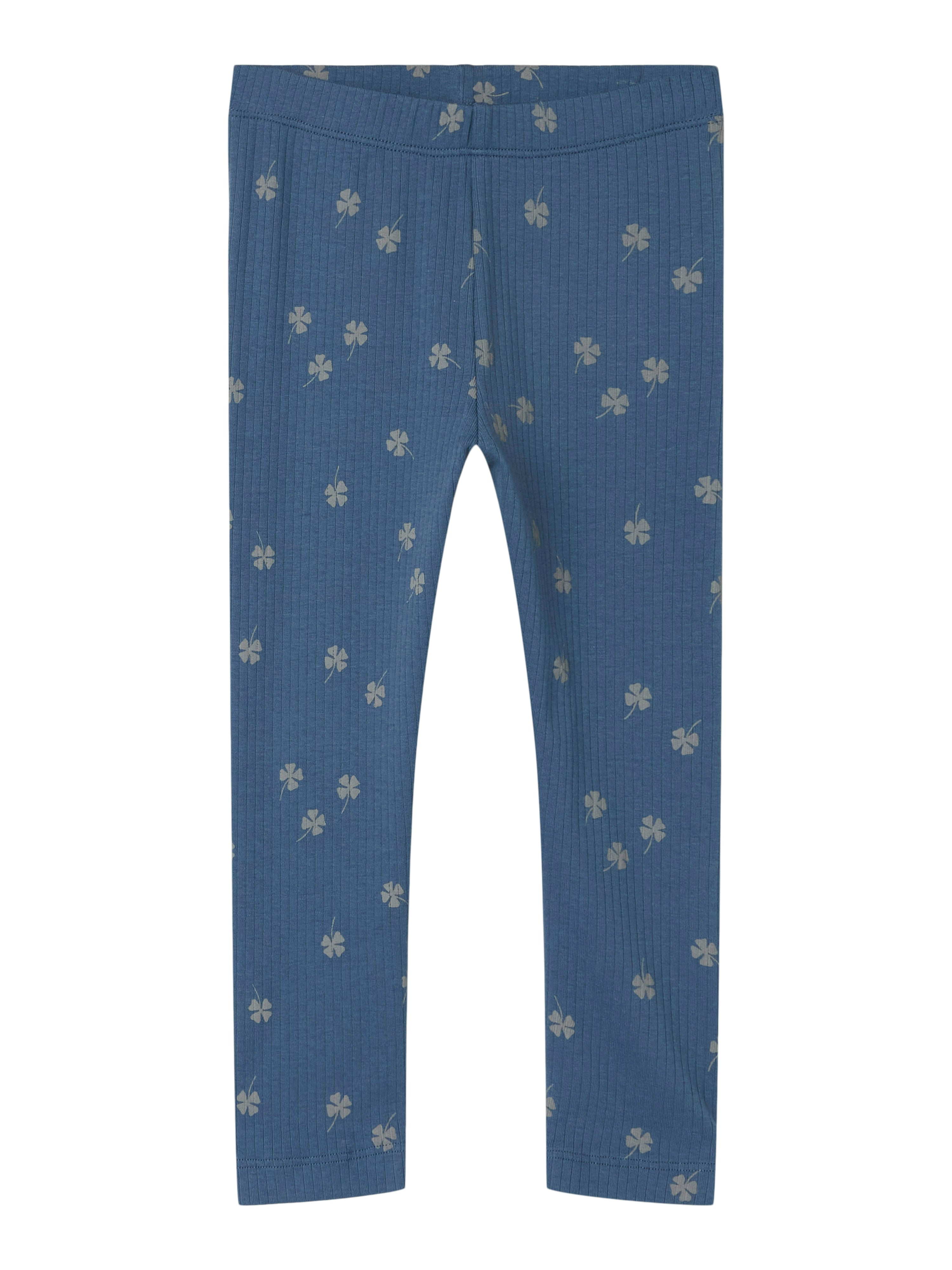 Name It Noellus Leggings – Vintage Indigo med Firkløverprint