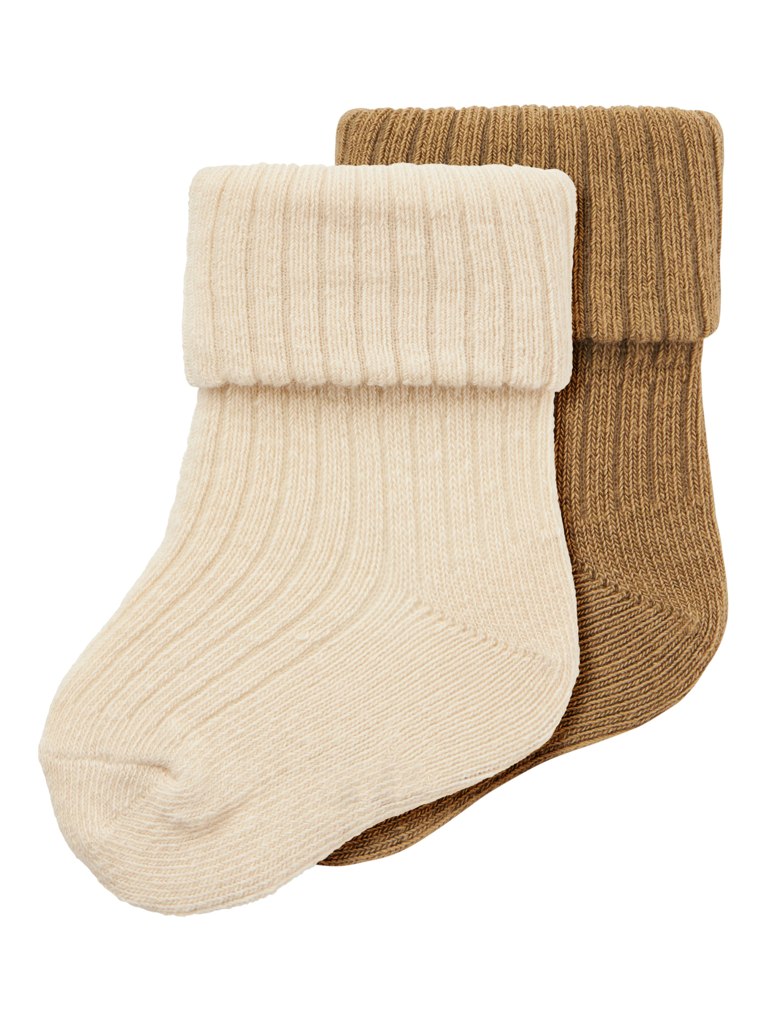 Name It Nogat Babysokker 2 Pak – Sommer Sand Elmwood