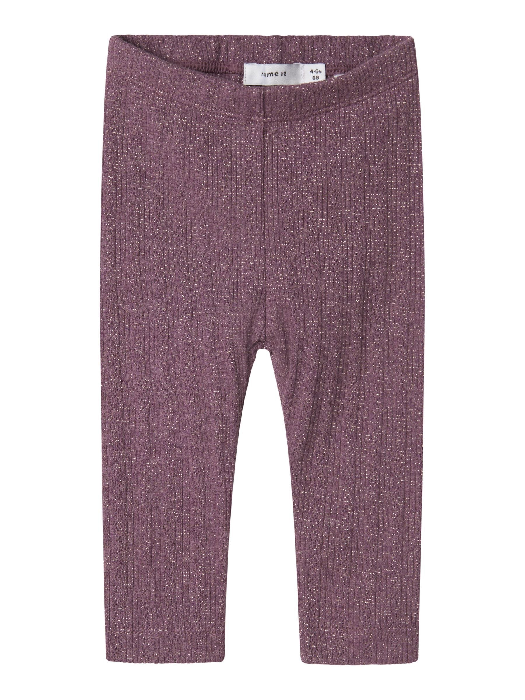 Name It Ohusa Leggings - Arctic Dusk med glimmerdetaljer
