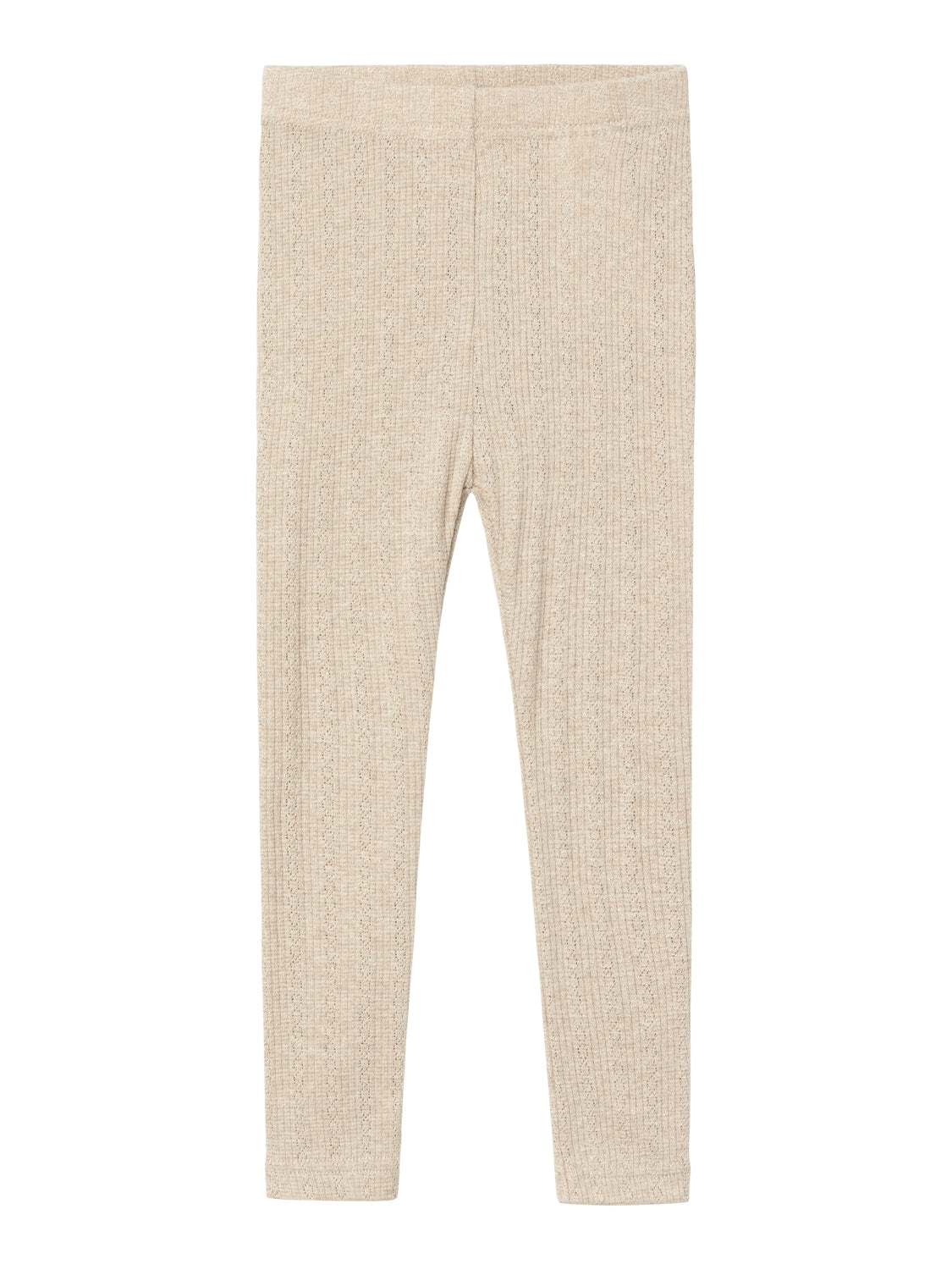 Name It Ohusa Leggings - Oxford Tan med Glimmerdetalje