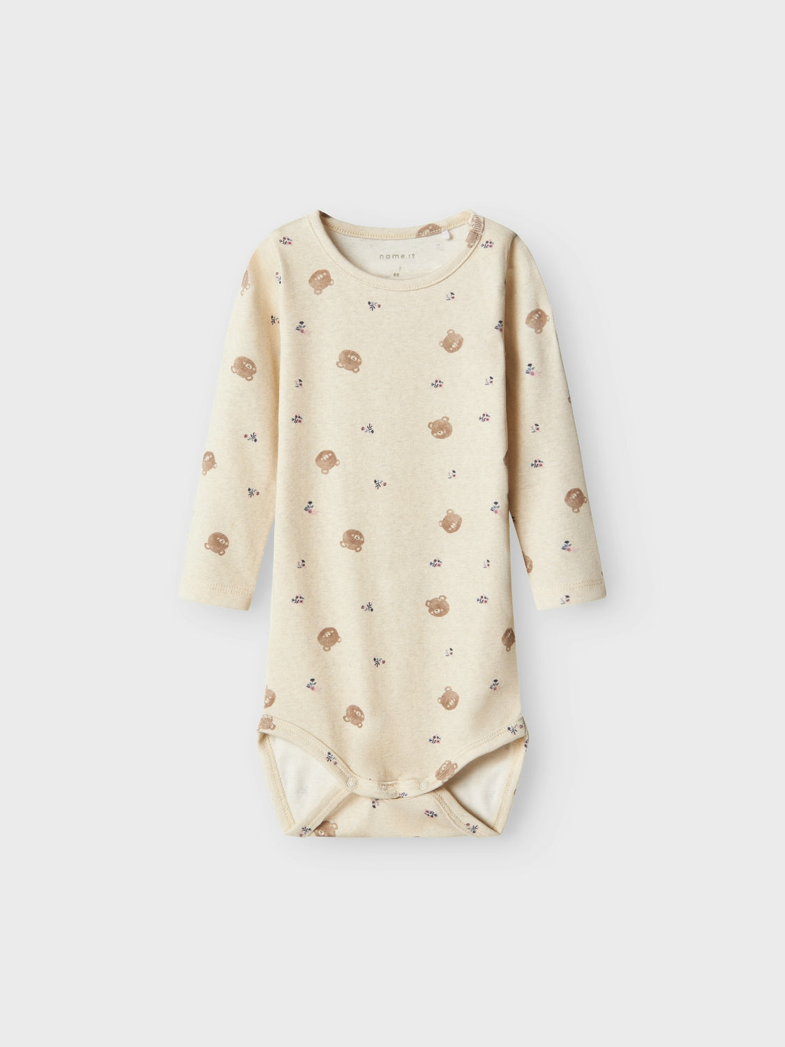 Name It Olesia Body - Peyote Melange med Bjørneprint