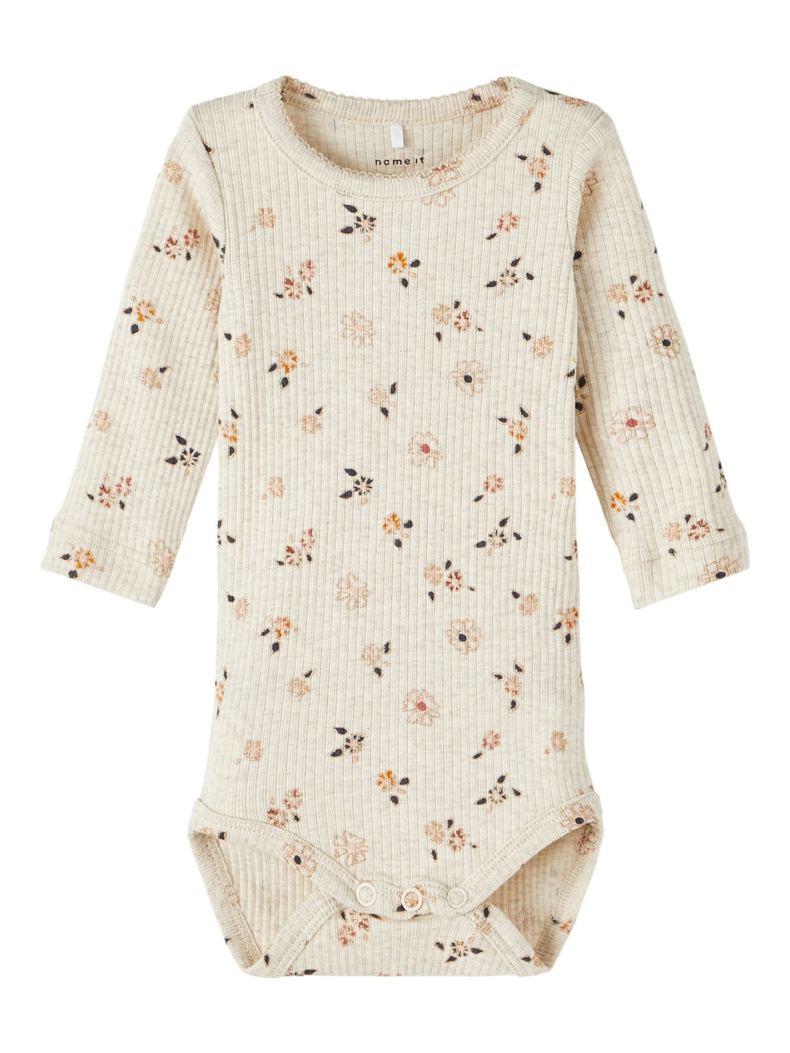 Name It Osha Body - Peyote Melange med Blomsterprint
