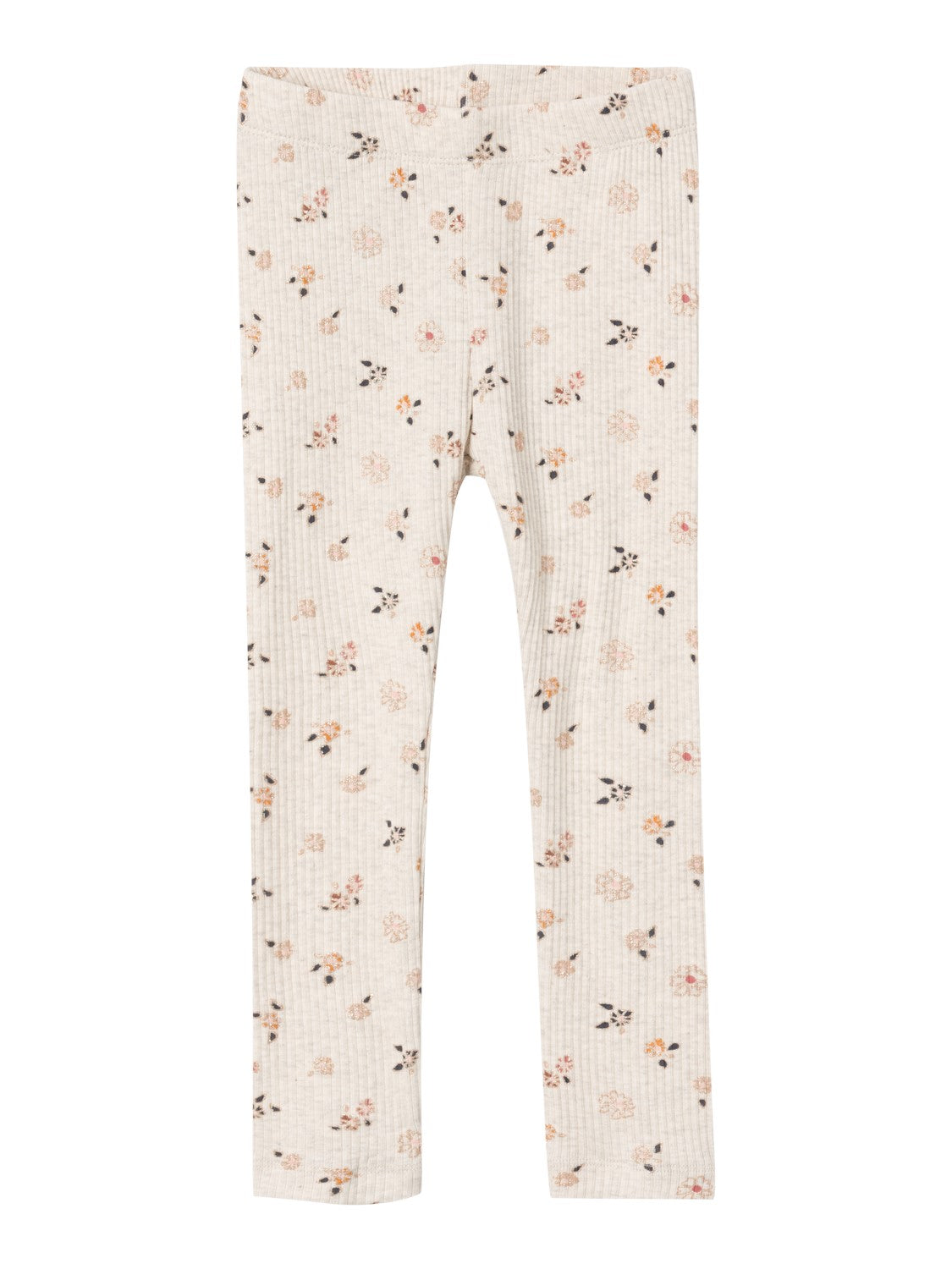 Name It Osha Leggins - Blomster og Glimmer i Peyote Melange