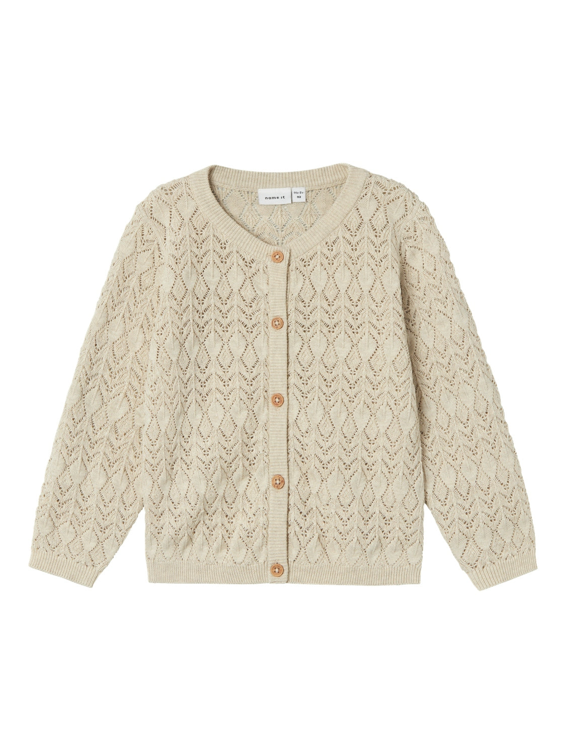 Name It Fhipil Strik Cardigan - Peyote Melange Tilbud