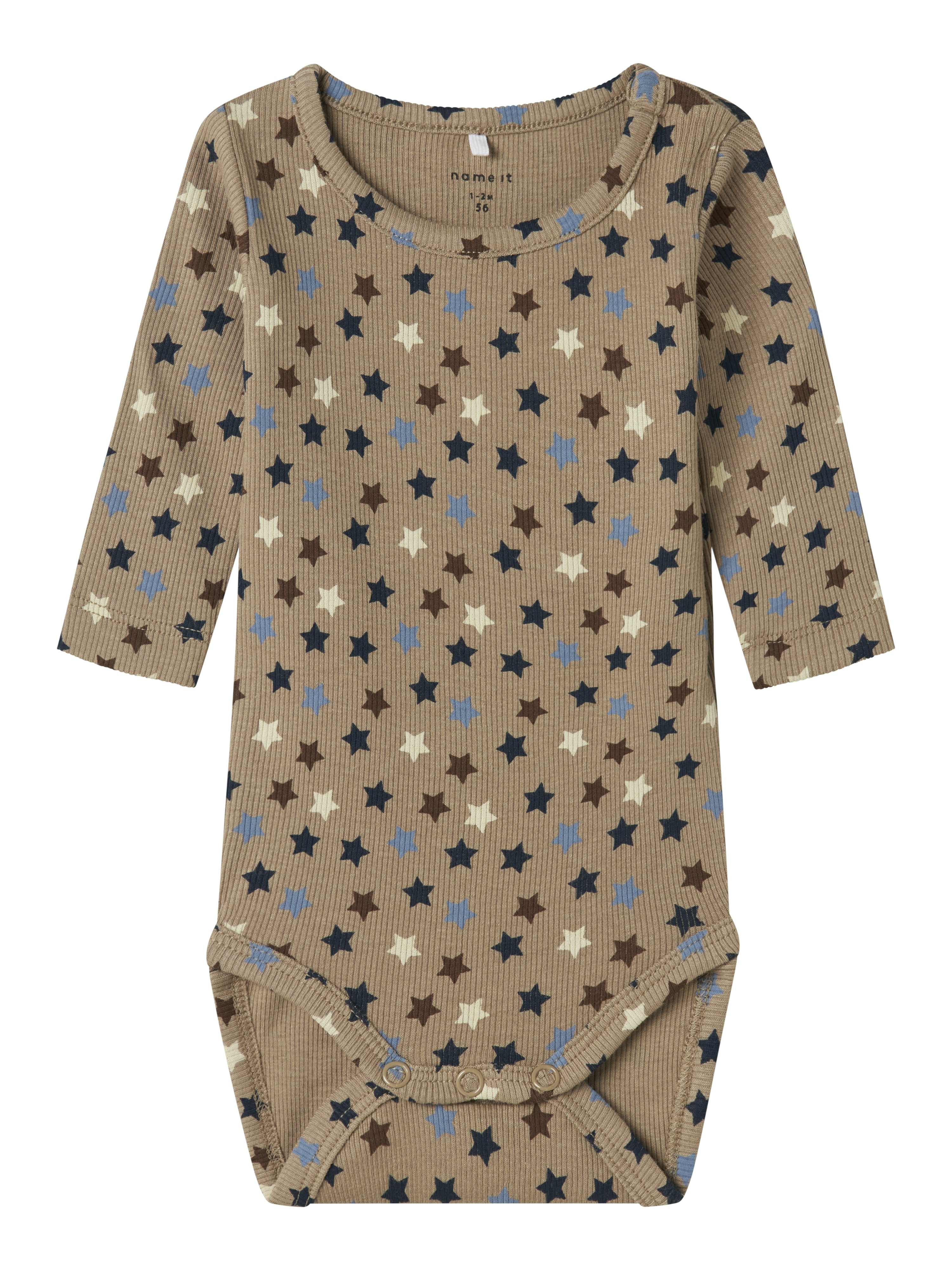 Name It Ricco R Body – Stjerneprint i Weathered Teak