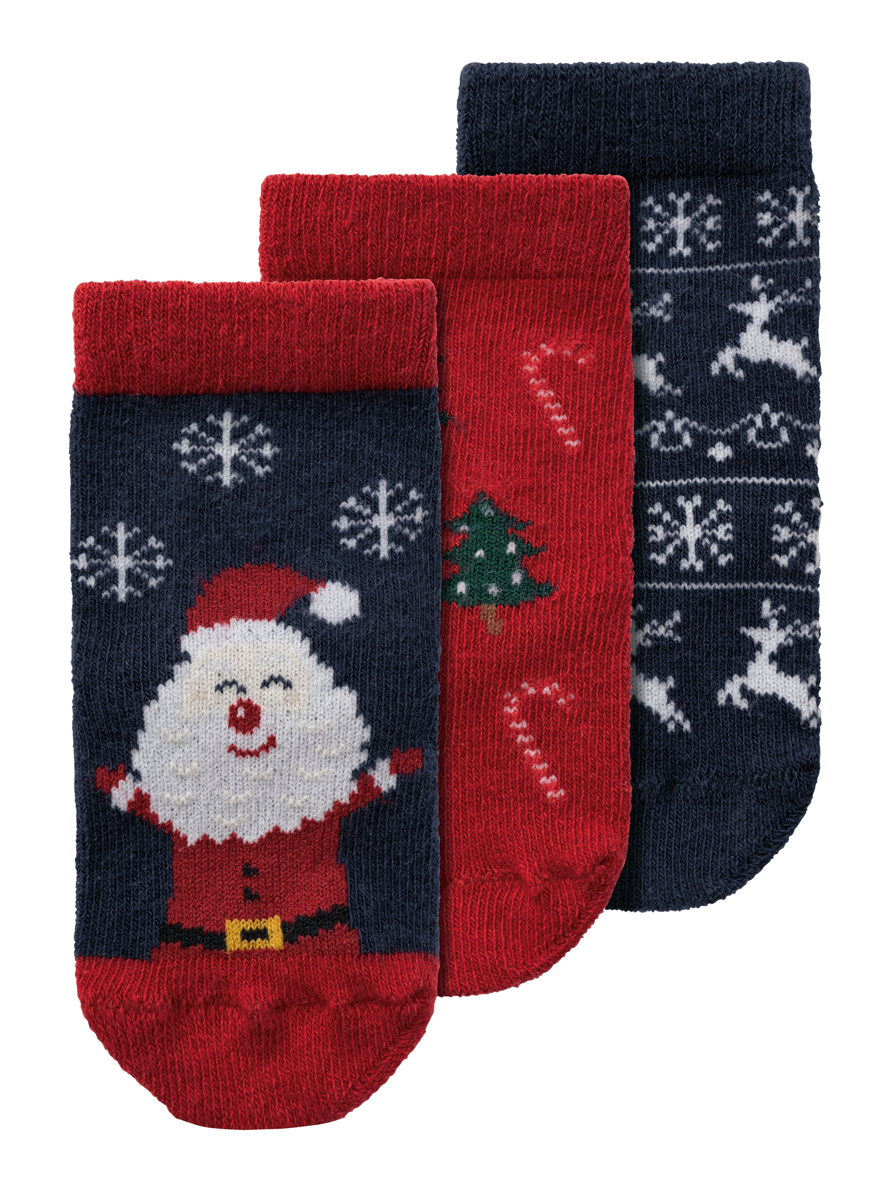 Name It Richristmas 3-pak Strømper - Mørk Safir til Jul