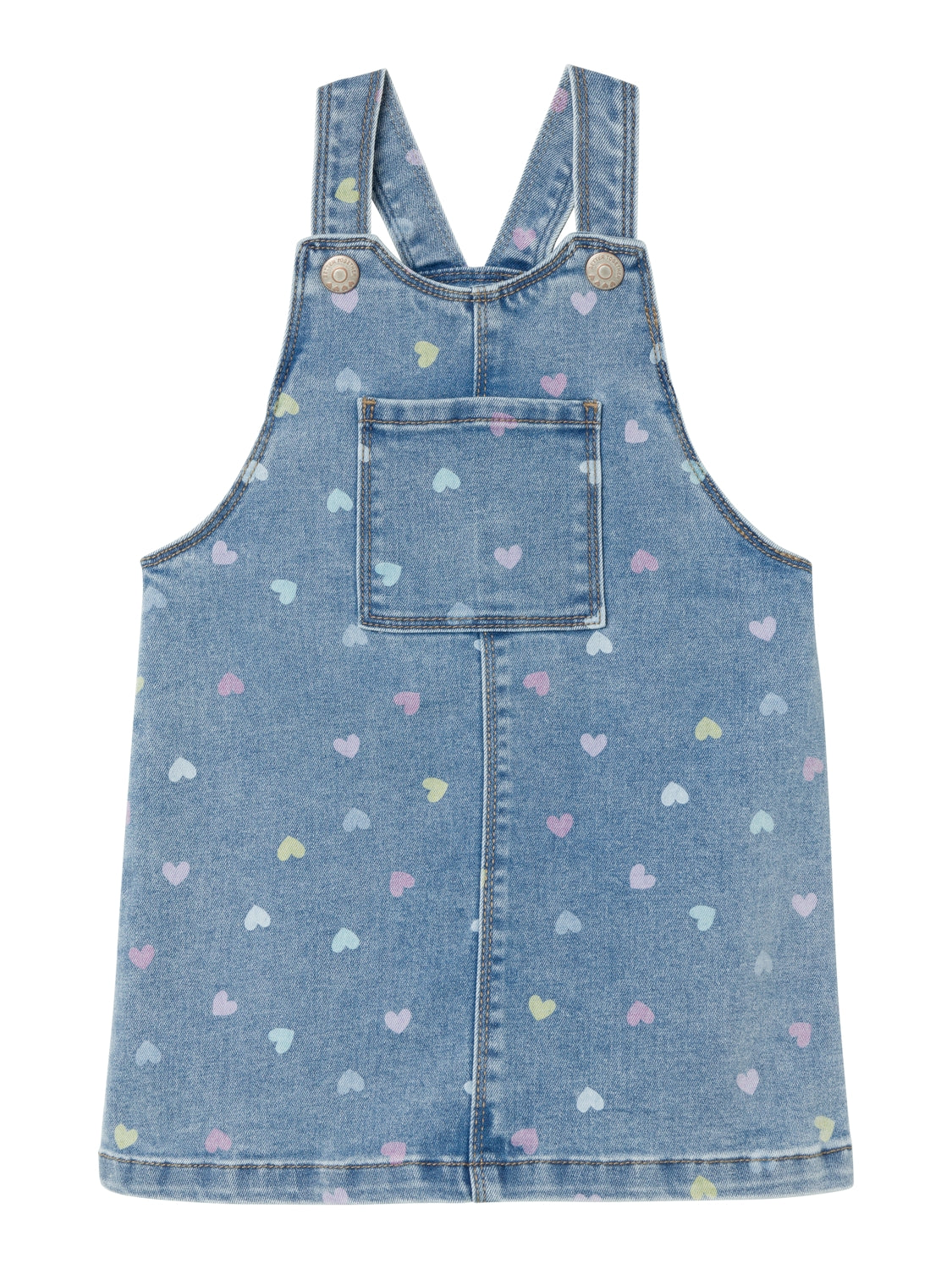 Name It Rosa Denim Kjole med Hjerter – Blå Denim Tilbud!