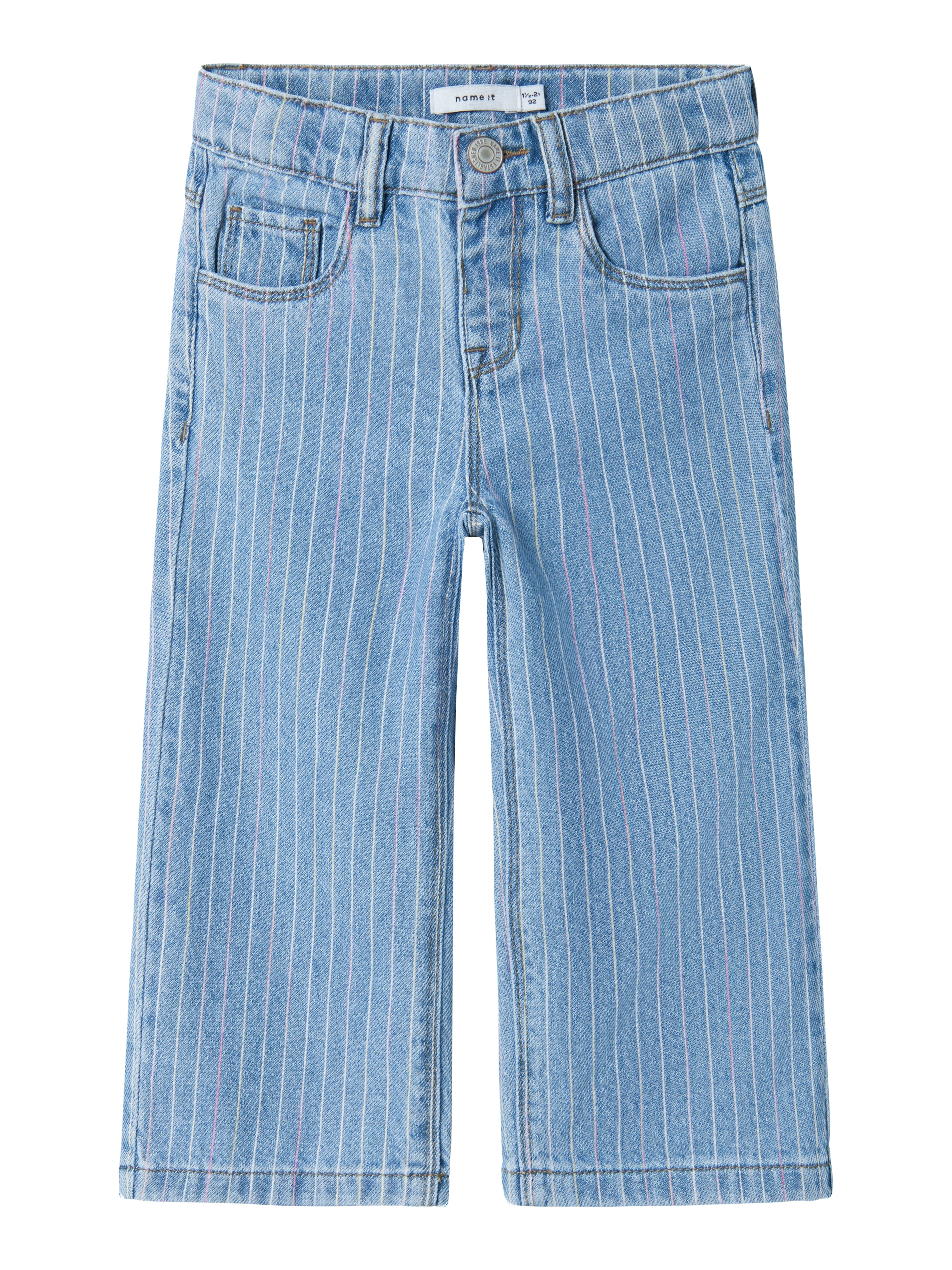 Name It Rose Bredstribede Jeans – Lyseblå Denim Tilbud