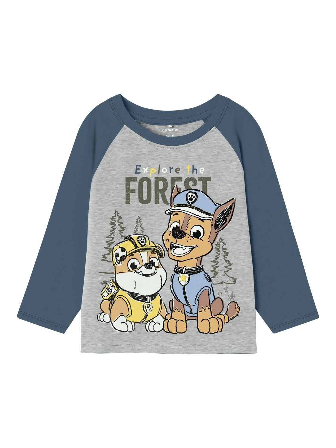 Name It Sente Paw Patrol Bluse – Grå Melange Tilbud!
