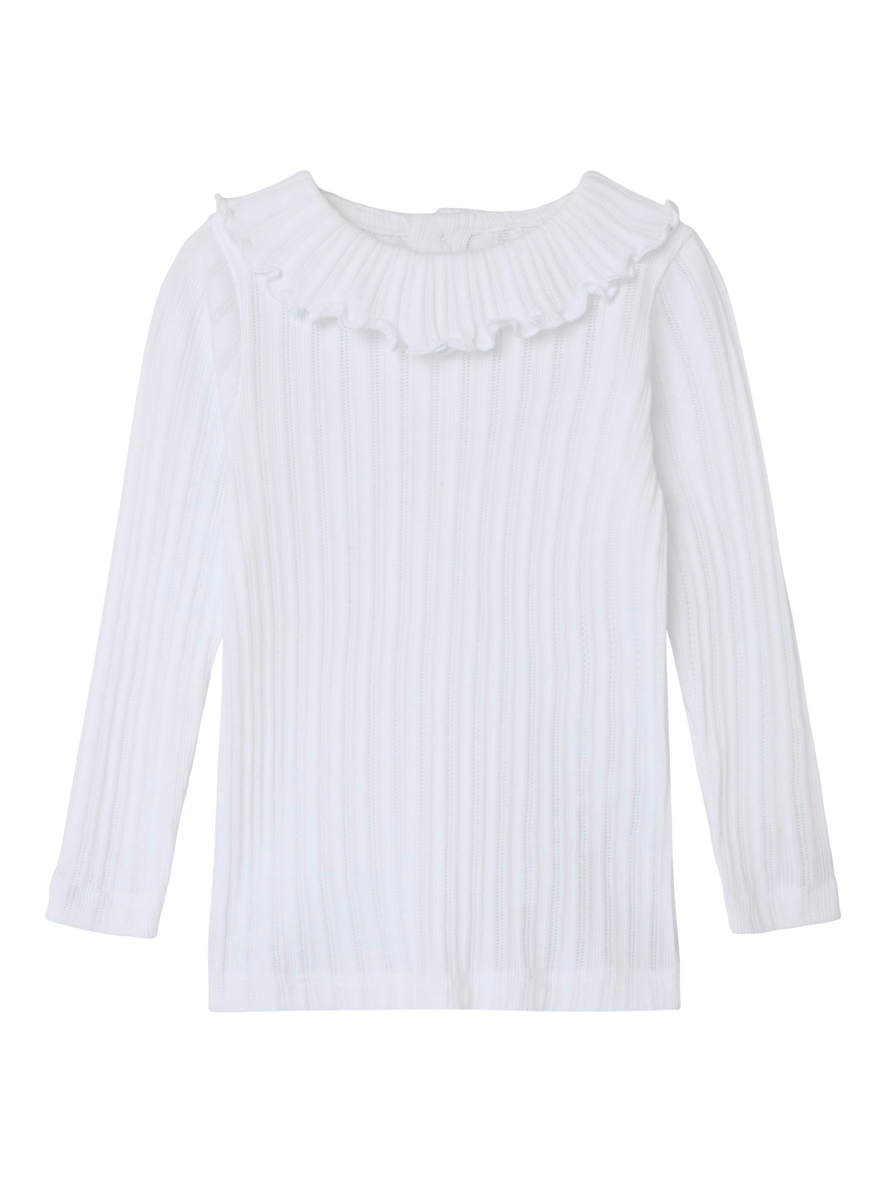 Name It Sihey Bluse – Lys Hvid – Økologisk Komforttilbud