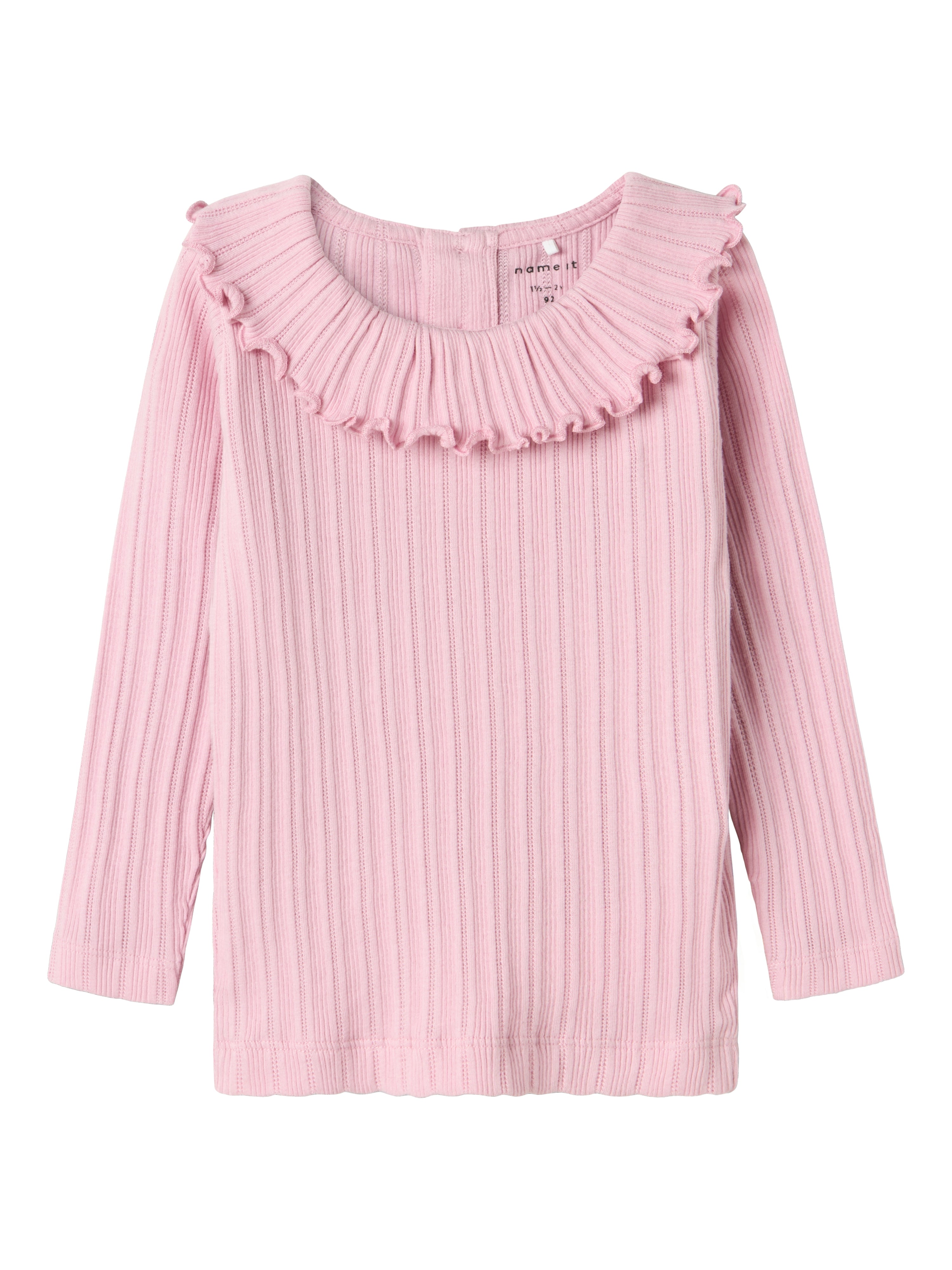 Elegant Ribbluse med Smuk Krave - Must-Have!