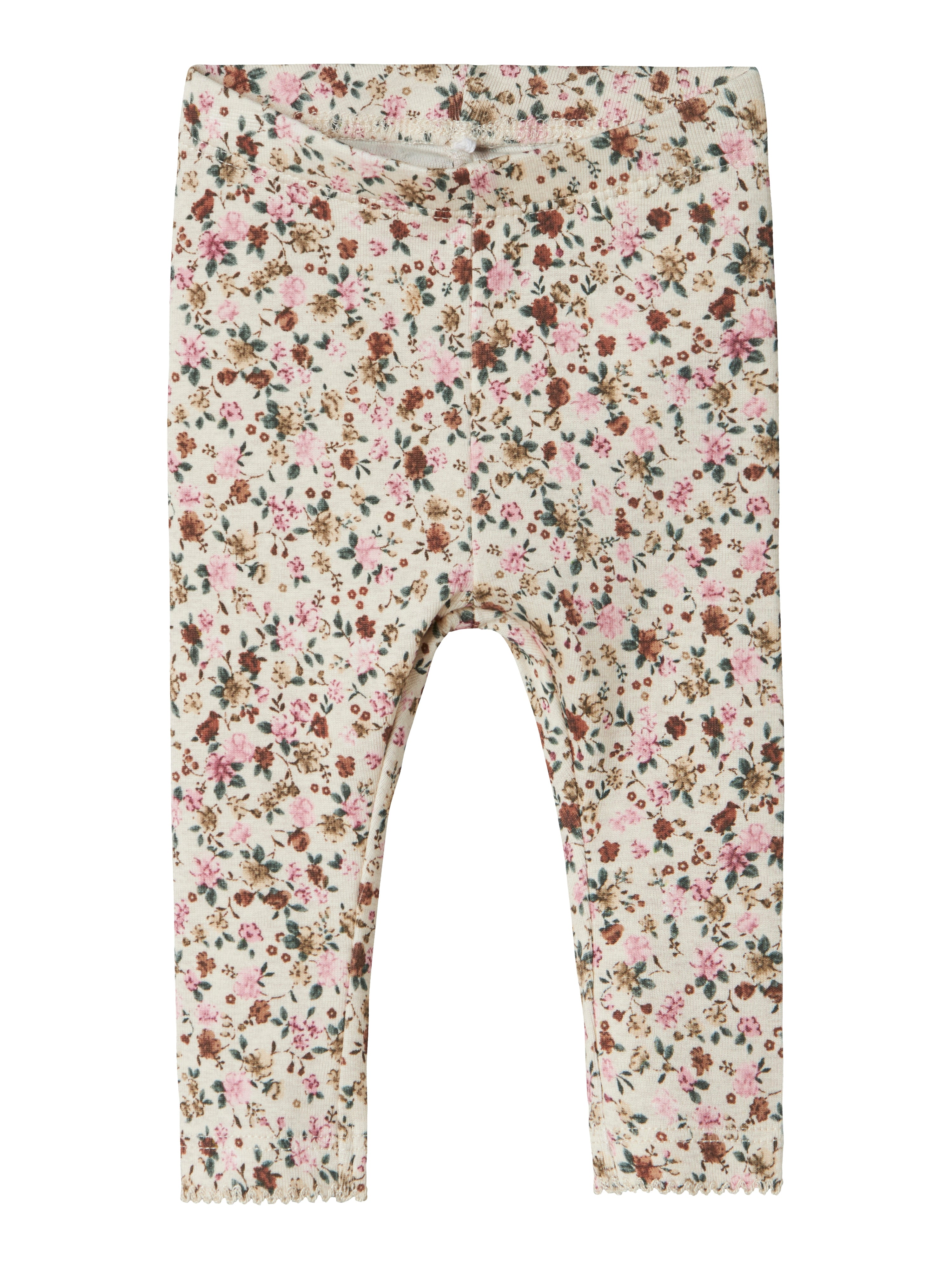 Name It Solla Leggings med Blomsterprint – Peyote Melange