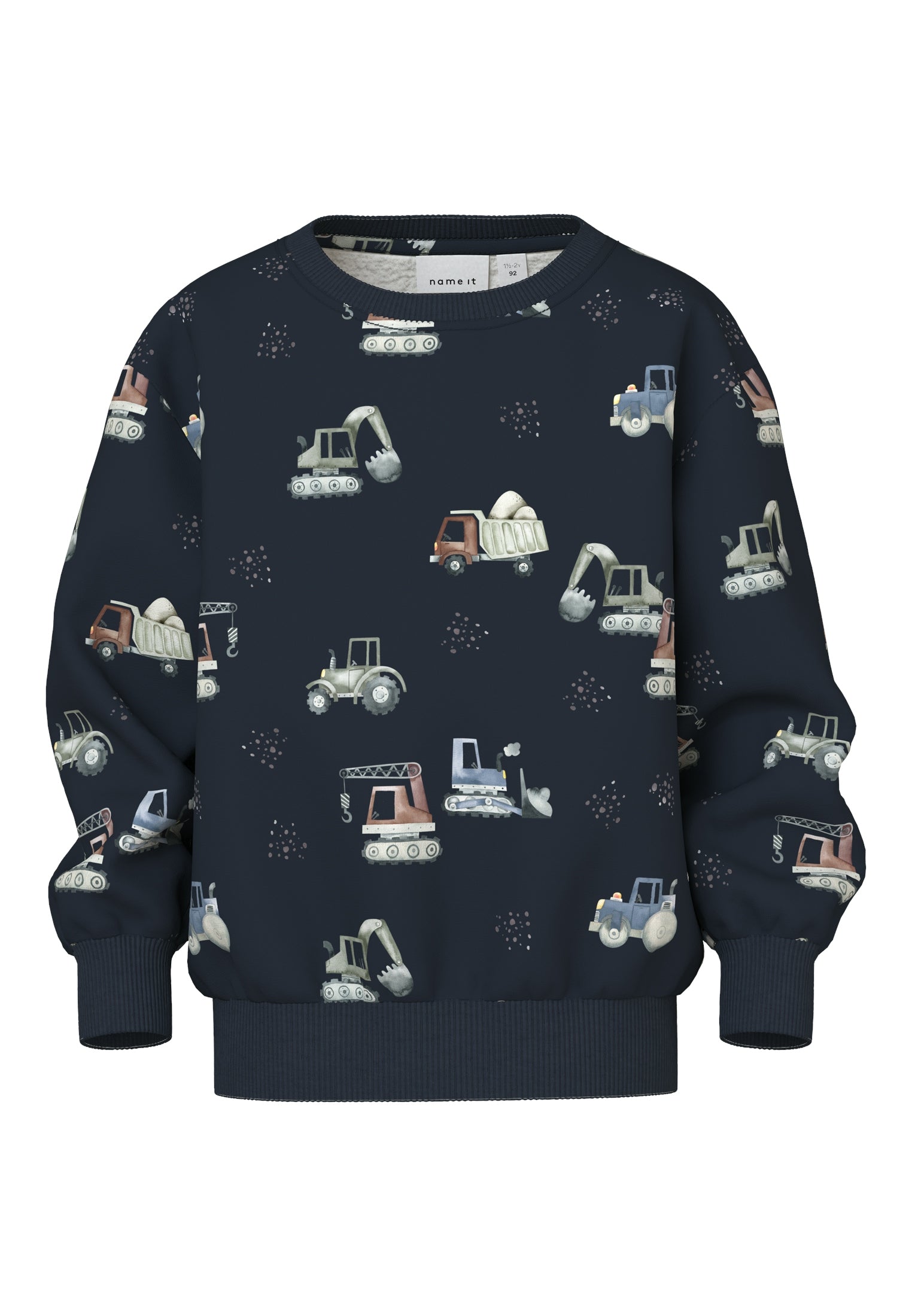 Name It Sven Sweatshirt – Mørk Saphir med Print til Børn