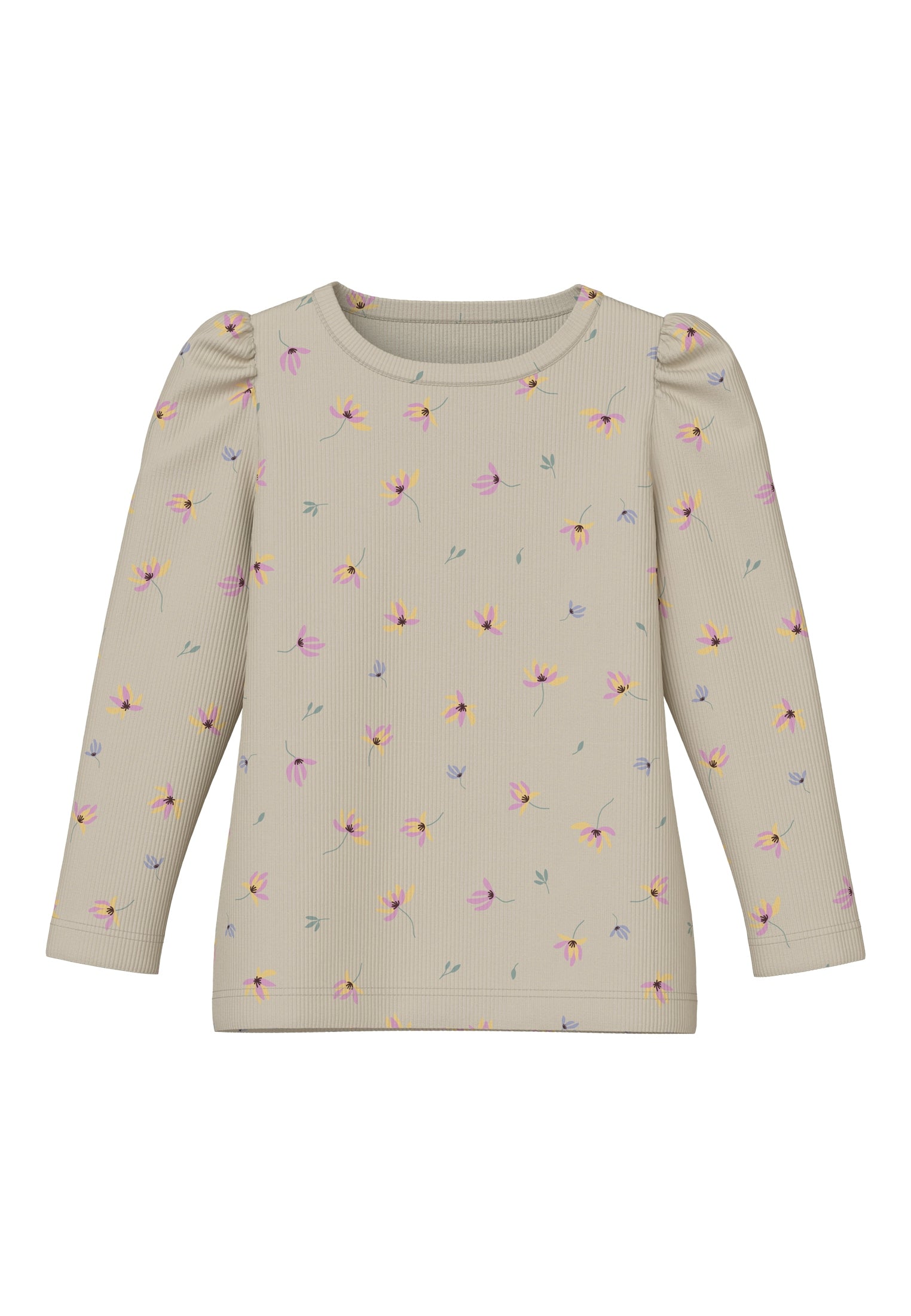 Name It Tasha Slim Top – Bluse til Piger i Sommer Sand