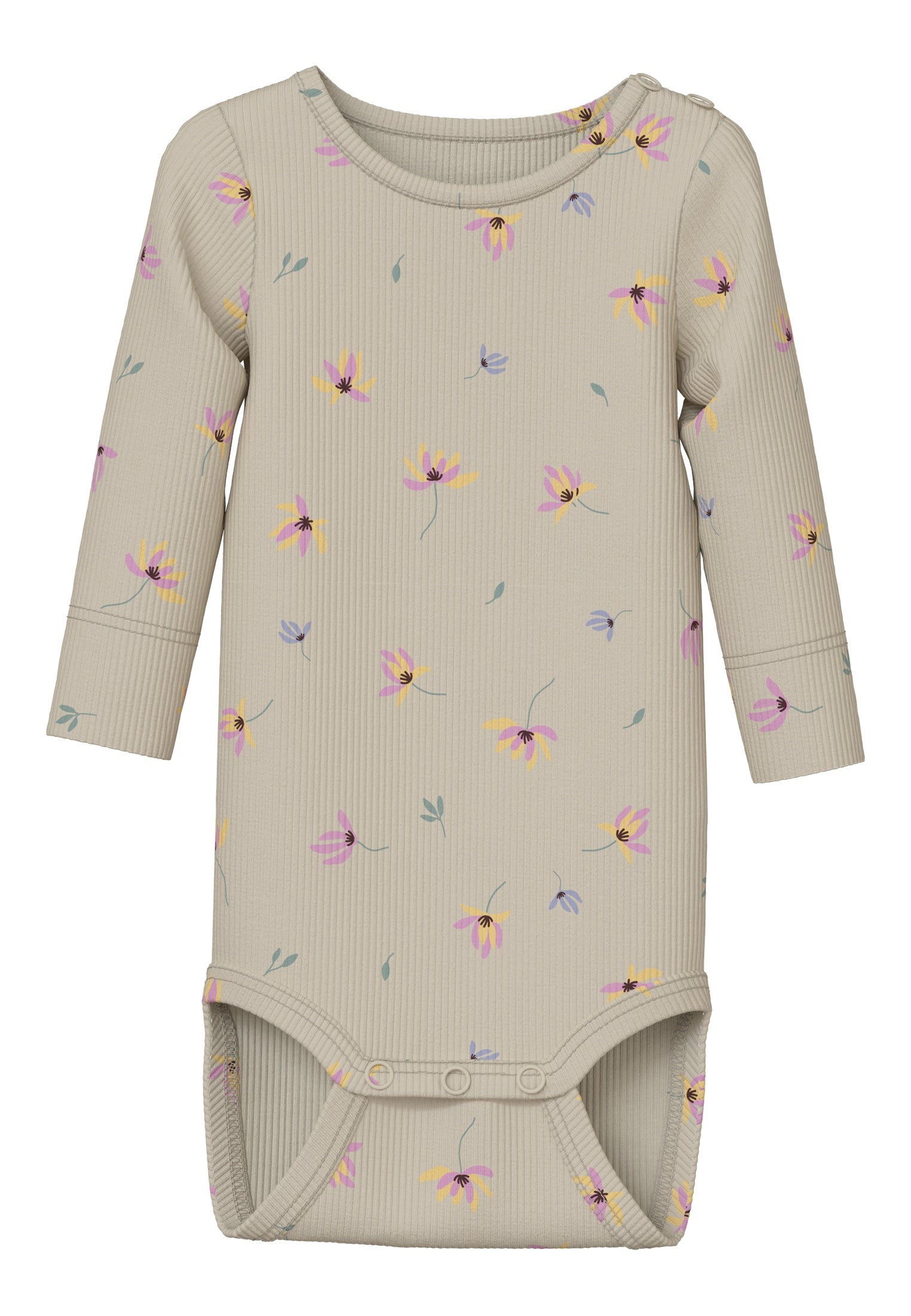 Name It Tasha Body – Blomsterprint i Sommer Sand
