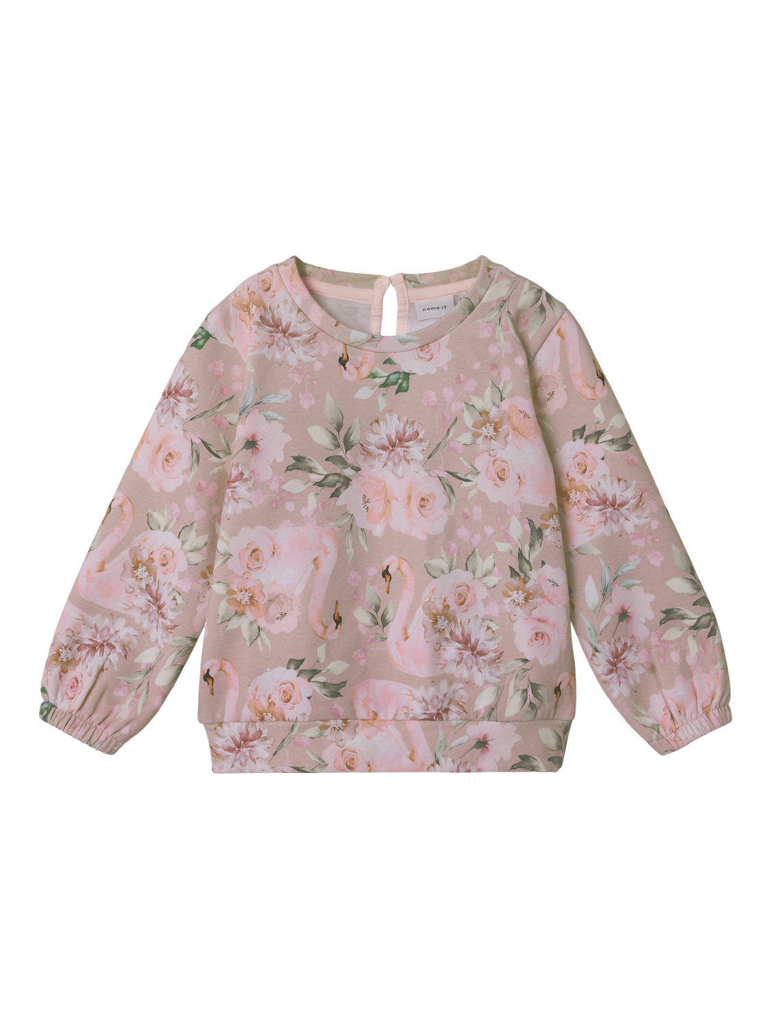 Name It Tonia Sweatshirt – Skønt Sepia Rose Print til Børn
