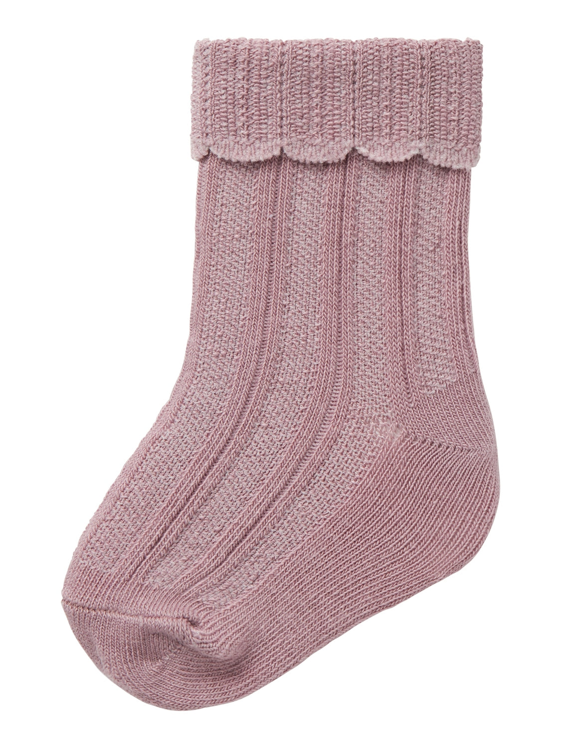 Name It Trish Babysokker med Elegant Blondekant – Lilla