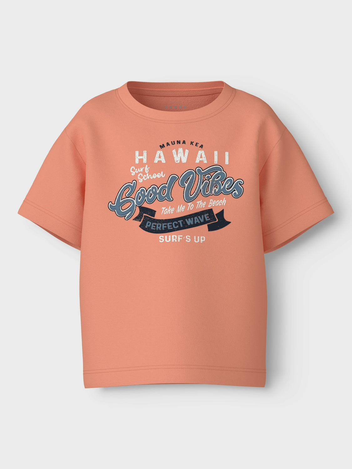 Name It Vagno T-shirt – Papaya Punch med God Vibe Design