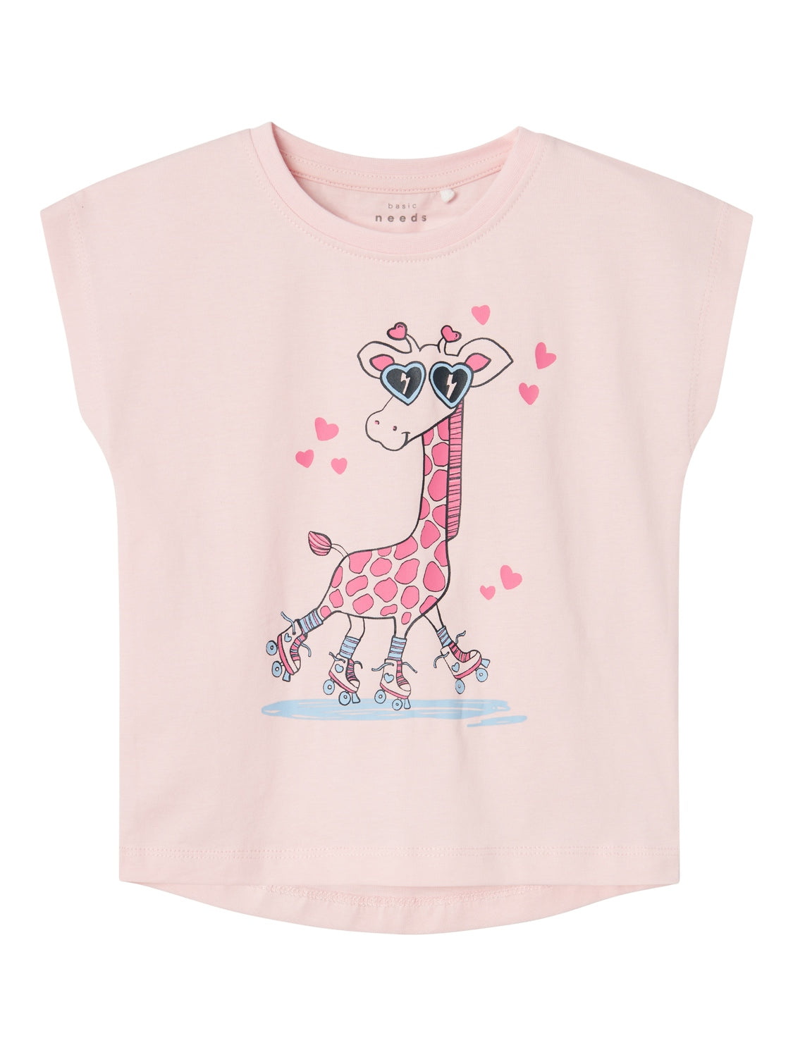 Name It Violet T-shirt – Parfait Pink med Girafprint