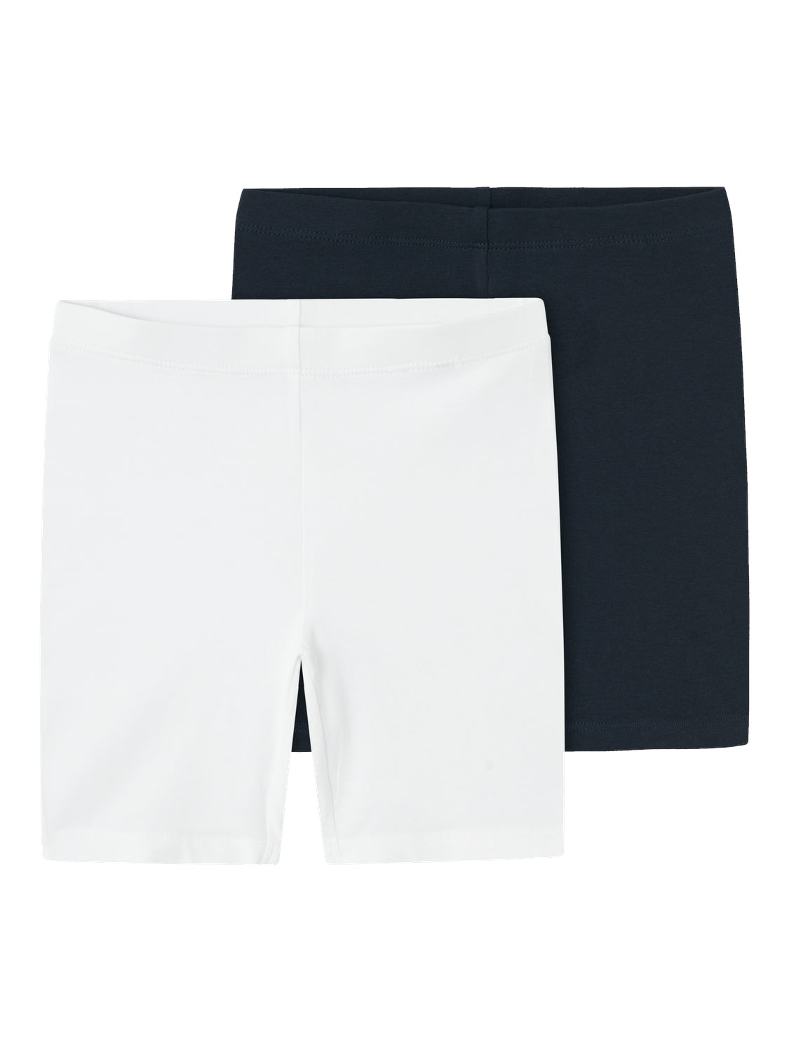 Name It Vivian 2-Pak Shorts Leggings – Mørkeblå & Hvid