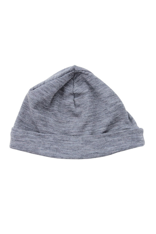 Baby Beanie Uldhue - Gråmeleret
