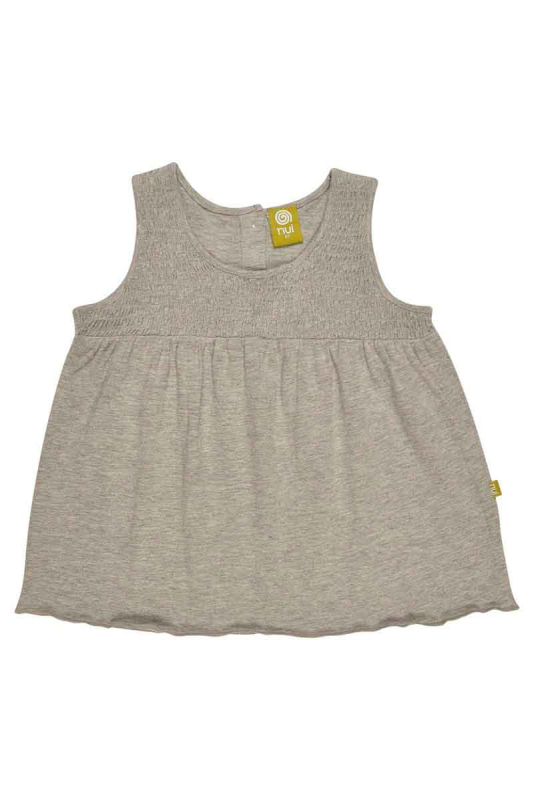 Jersey Blusetop - Gråmeleret