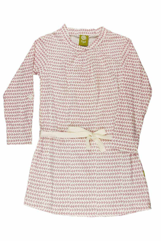 Kjole Med Lange ærmer - Rosa Sejlprint