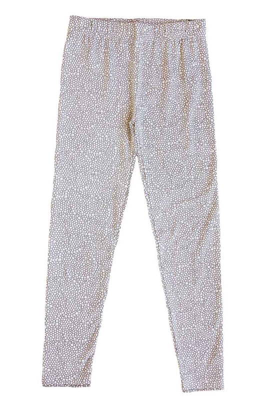 Leggings - Hvidt Bobleprint