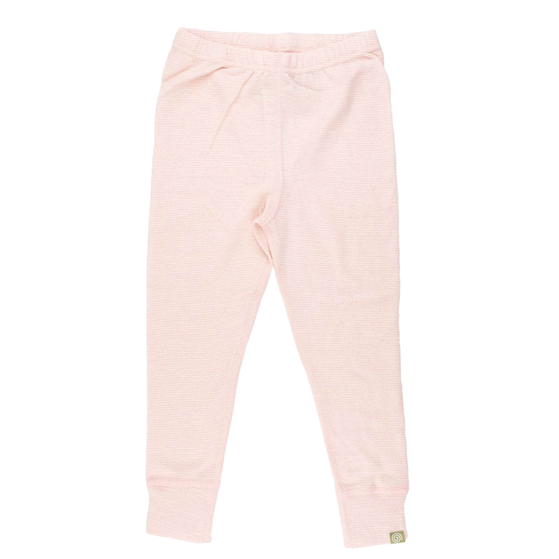 Uld Leggings - Rosa Smalstribet